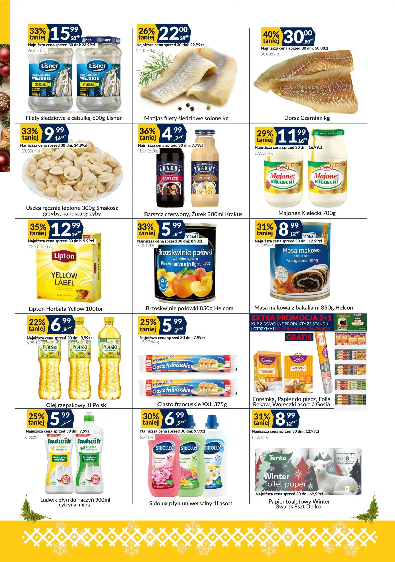 Sużyw Gazetka od 08.12.2025 | Strona: 5 | Produkty: Papier toaletowy, Masa makowa, Zurek, Herbata