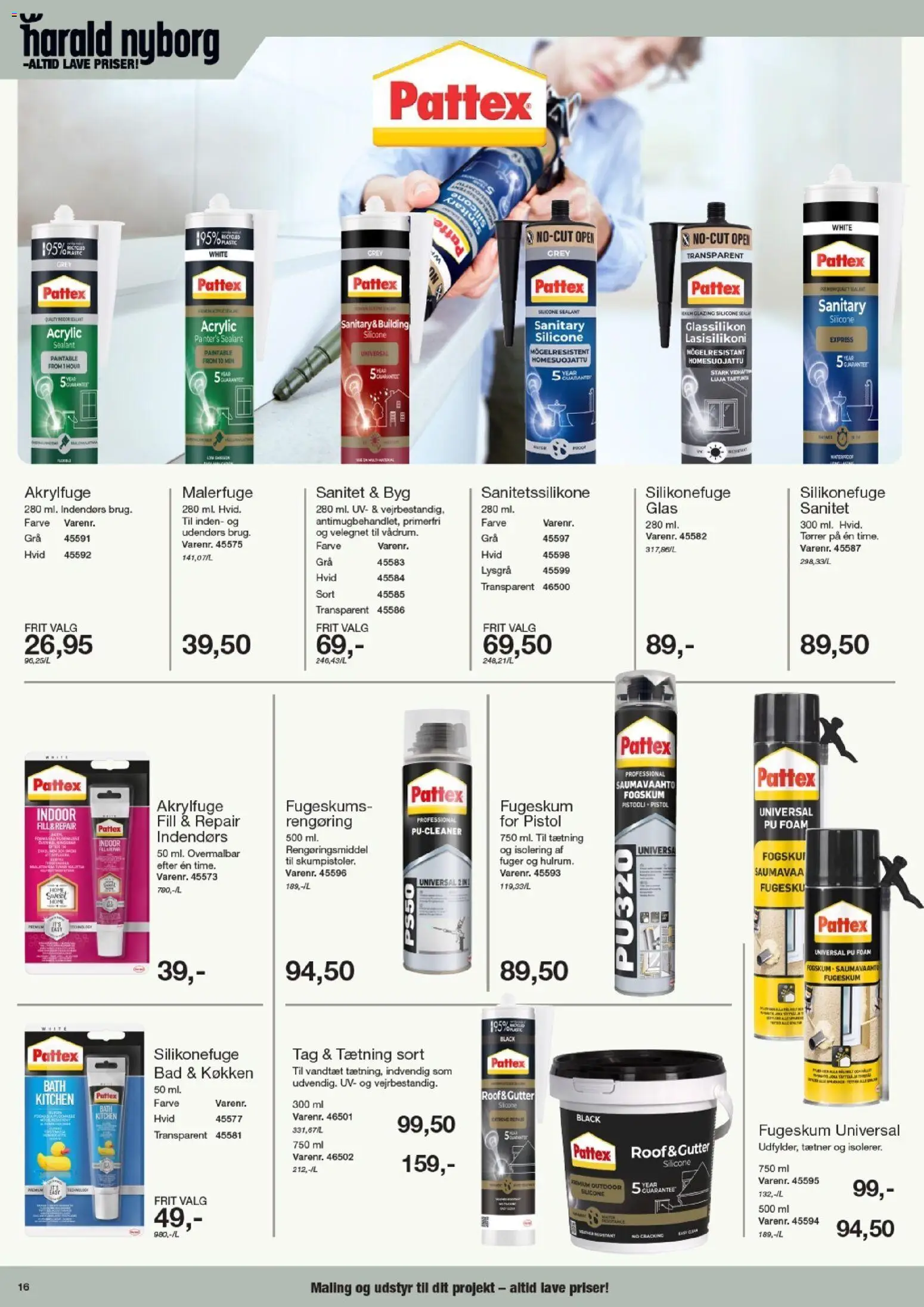 Harald Nyborg tilbudsavis – gyldig fra 02.04.2026 | Side: 16 | Produkter: Søm, Maling, Bad