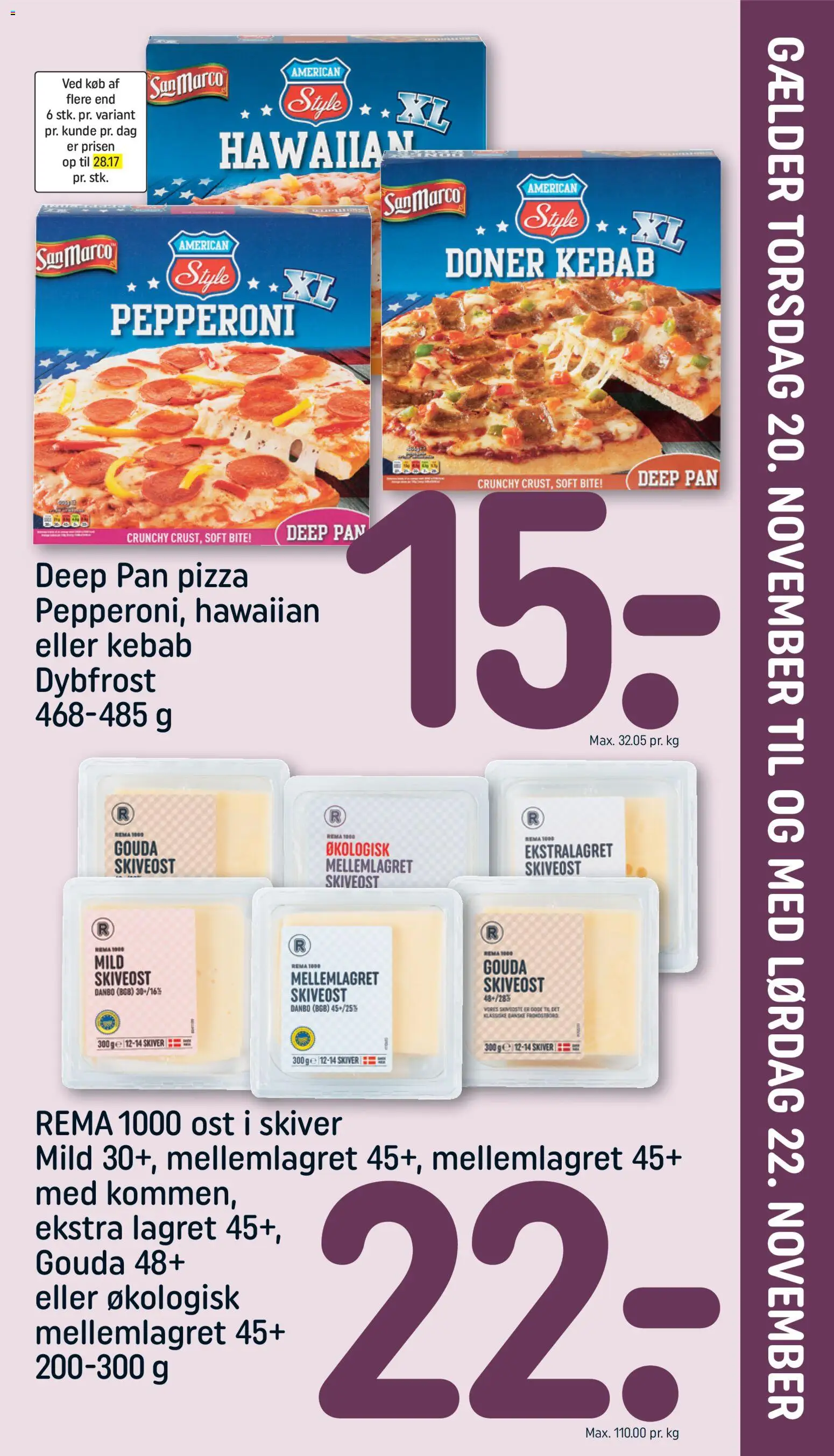 Rema 1000 tilbudsavis – gyldig fra 16.11.2025 | Side: 25 | Produkter: Ost, Pizza, Te, Skiveost