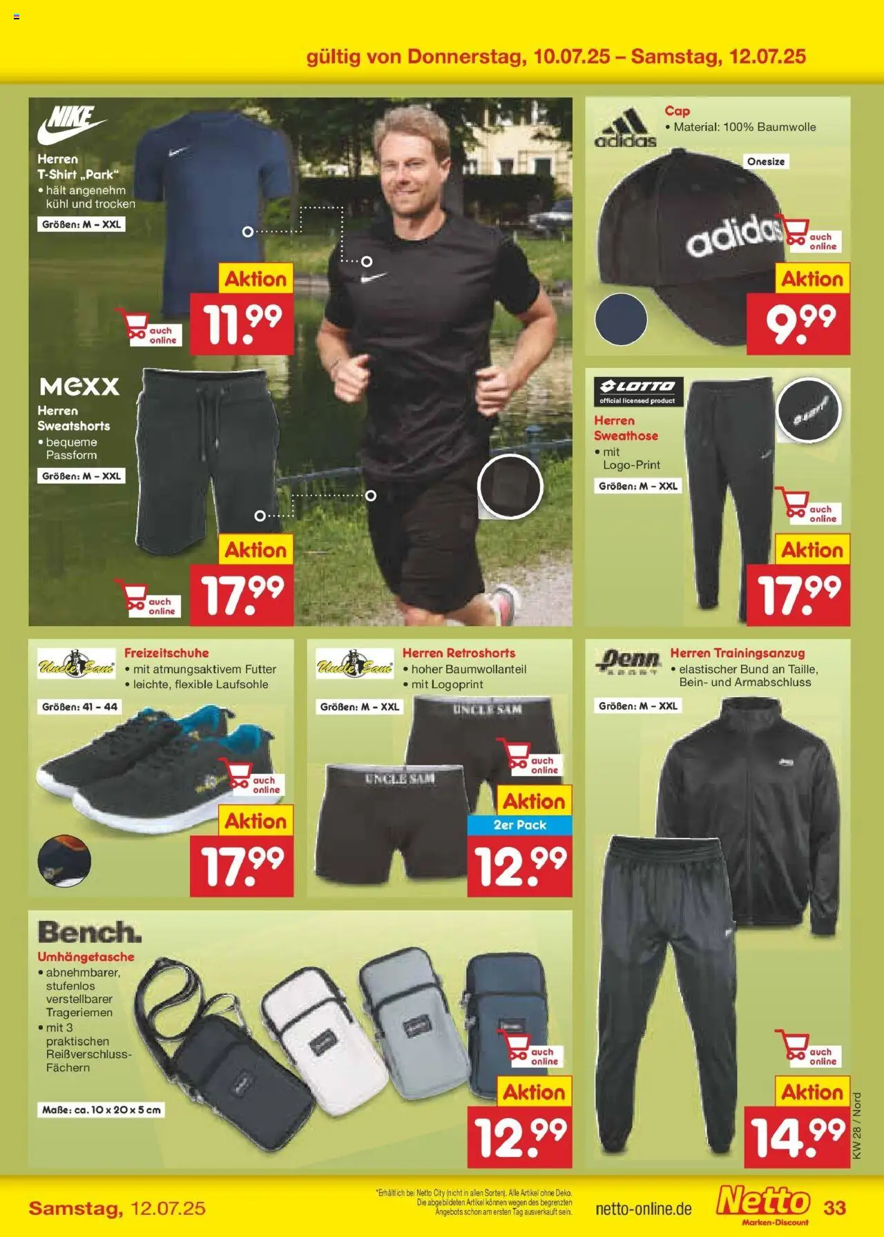 Netto Marken-Discount prospekt Bremen-Lesum	 - gültig ab dem 07.07.2025 | Seite: 49 | Produkte: Sweathose, T-Shirt, Sweatshorts