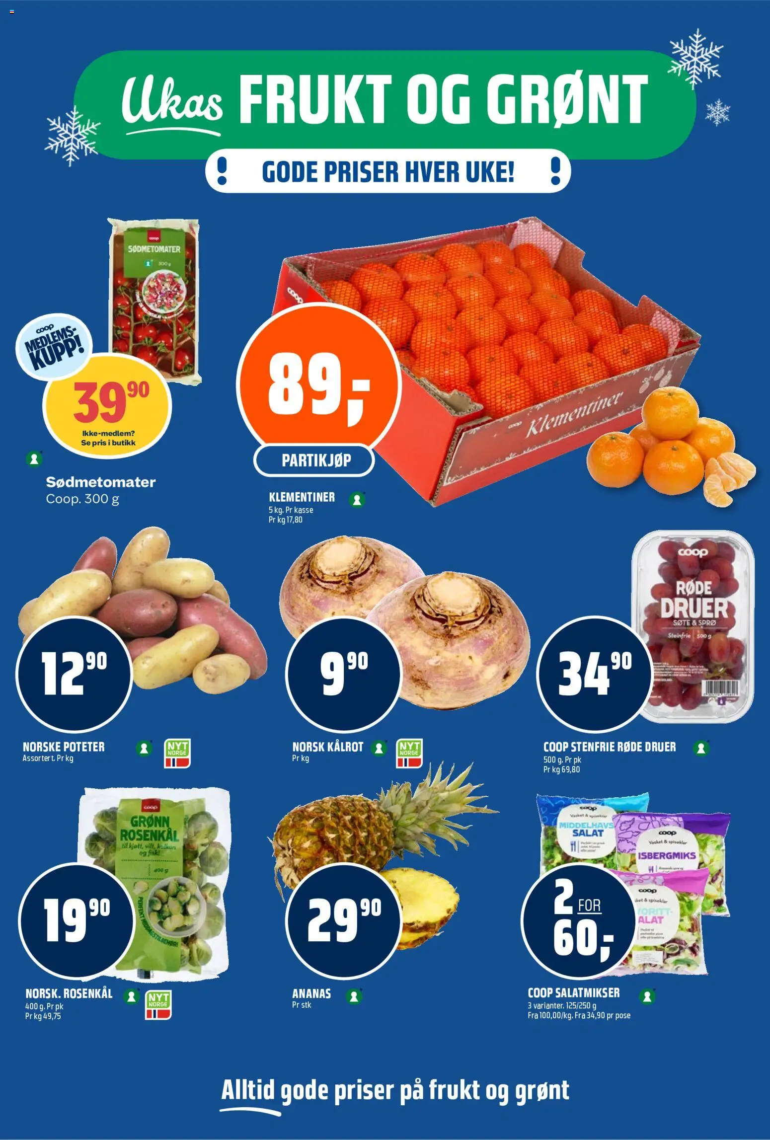 {H1} | Side: 5 | Produkter: Fisk, Ananas, Salat, Kålrot