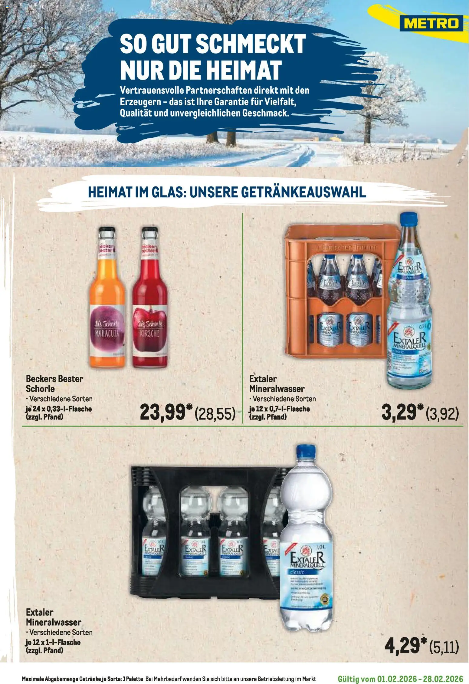 Metro Regionaler Flyer – gültig ab 01.02.2026 | Seite: 77 | Produkte: Mineralwasser