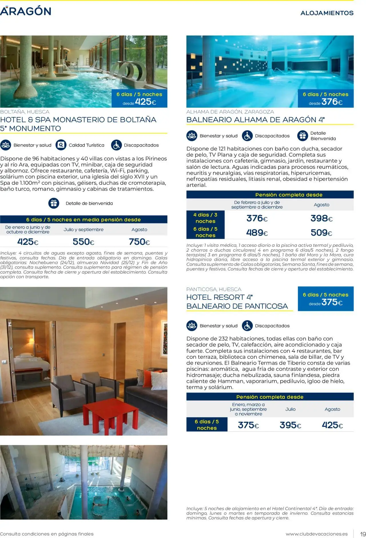 Viajes El Corte Inglés Club de Vacaciones │ válido desde el 01.01.2025 | Página: 19 | Productos: Biblioteca, Caja, Baño, Ducha