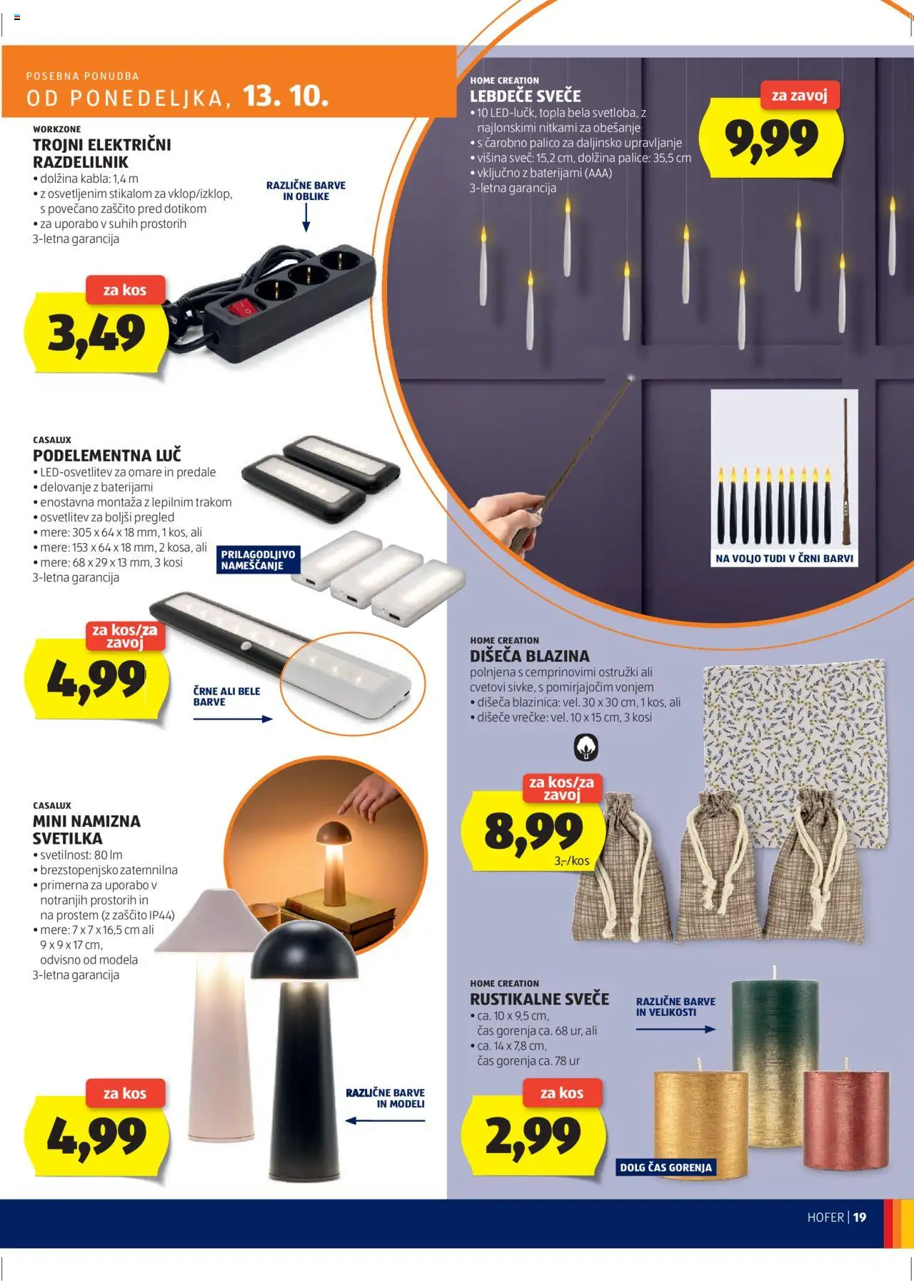 Hofer SI katalog | vrijedi od 09.10.2025 | Stranica: 19