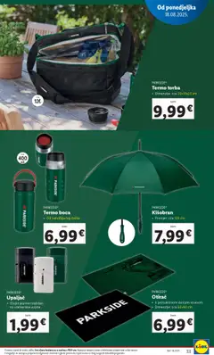 Lidl katalog | vrijedi od 18.08.2025 | Stranica: 33 | Proizvodi: Otirač, Upaljač, Kišobran, Parkside