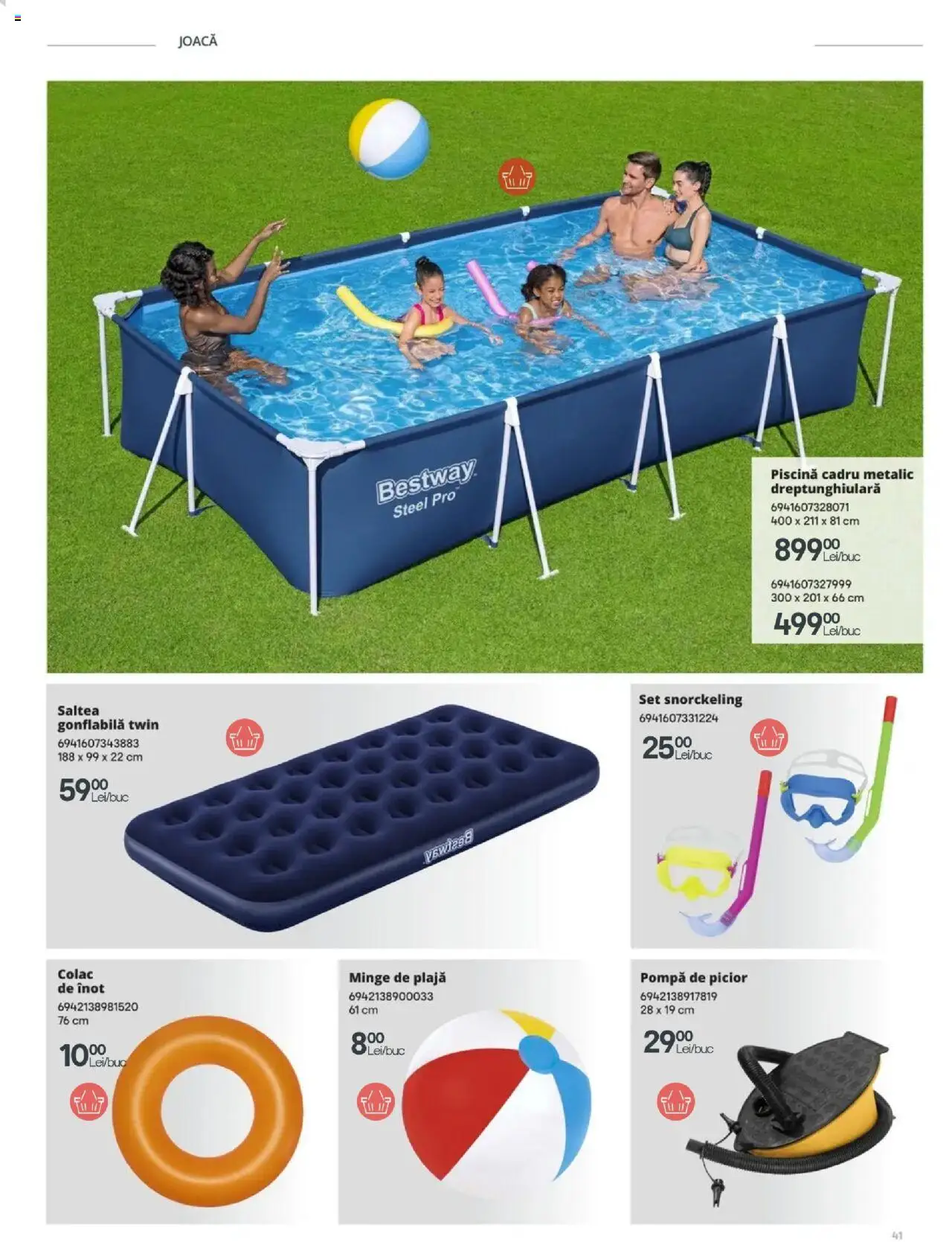 Noul catalog Brico Depot – valabil de la 28.03.2025 | Pagină: 41 | Produse: Saltea, Piscină