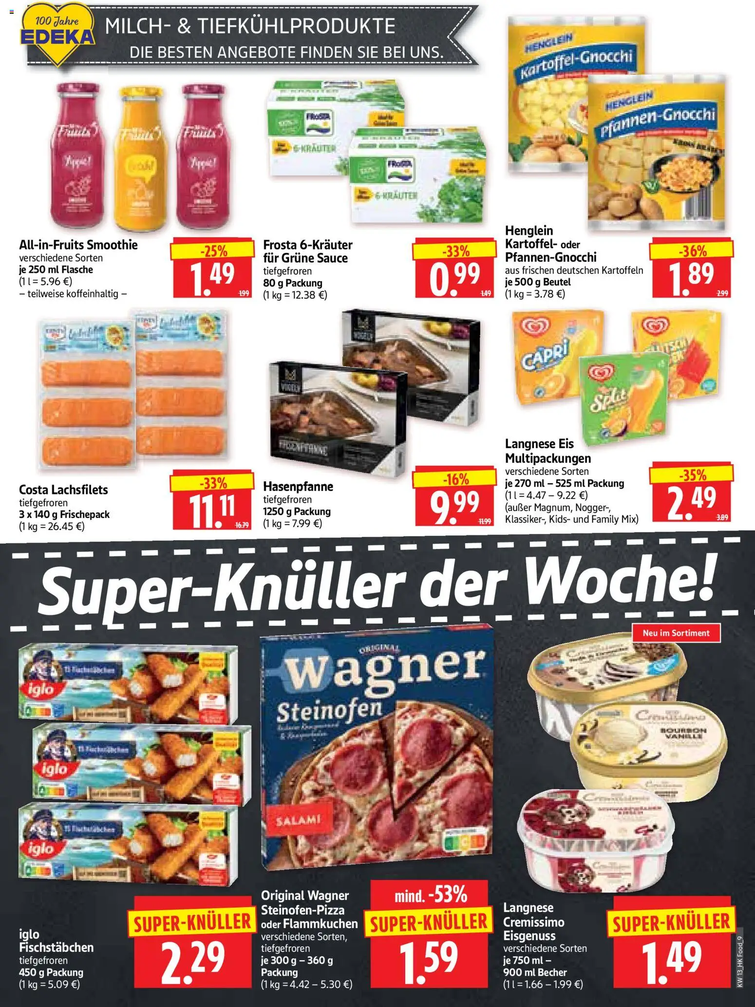 HERKULES Prospekt 	 – gültig ab 23.03.2026 | Seite: 9 | Produkte: Langnese, Milch, Iglo, Fischstabchen