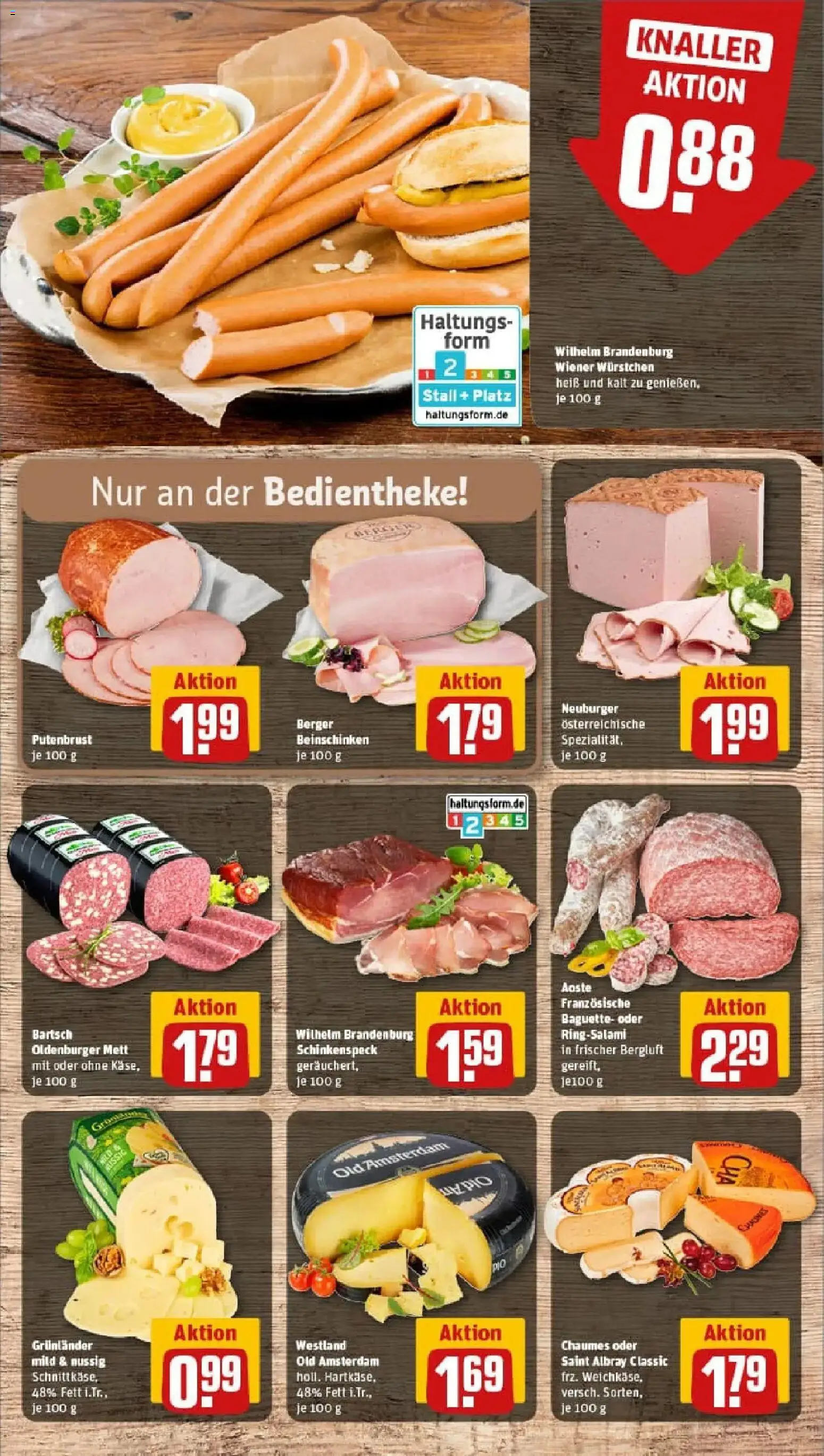 Rewe prospekt Oyten	 – gültig ab 10.11.2025 | Seite: 9 | Produkte: Käse, Baguette, Grunlander, Salami