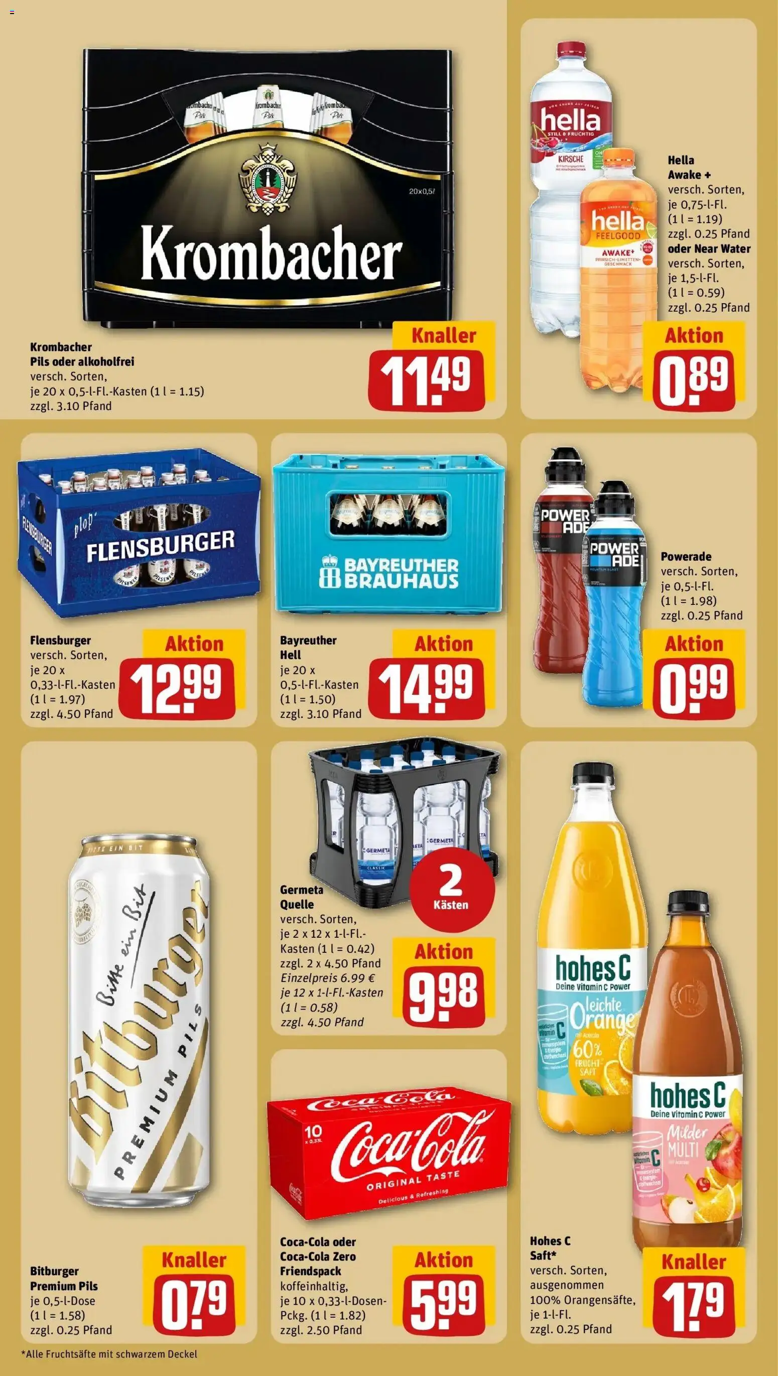 Rewe Prospekt Edermünde / Grifte	 – gültig ab 01.03.2026 | Seite: 24 | Produkte: Bitburger, Pils, Powerade, Hohes c