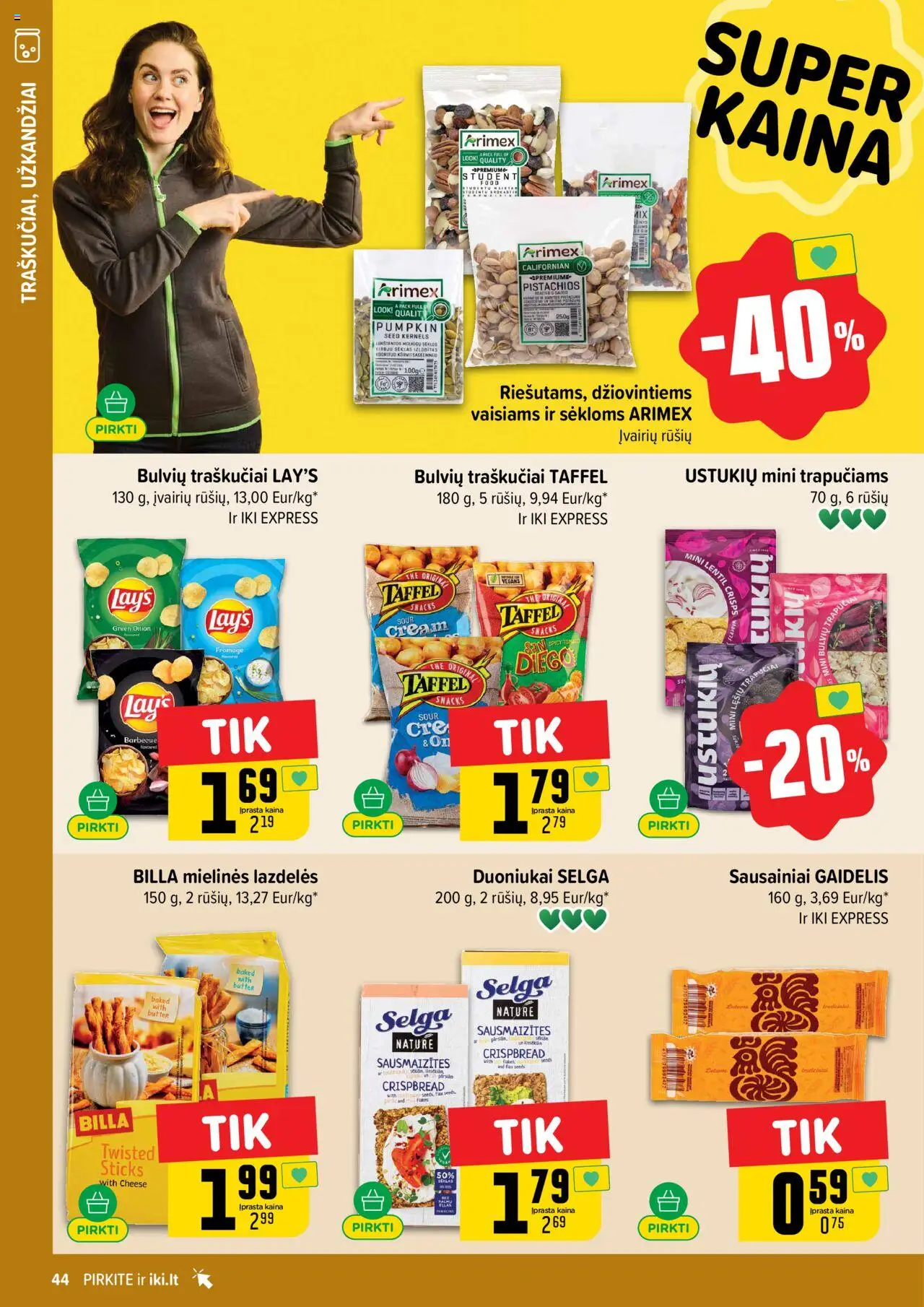 IKI leidinys│galioja nuo 18.08.2025 | Puslapis: 44 | Prekių: Sausainiai, Sėklos, Traškučiai