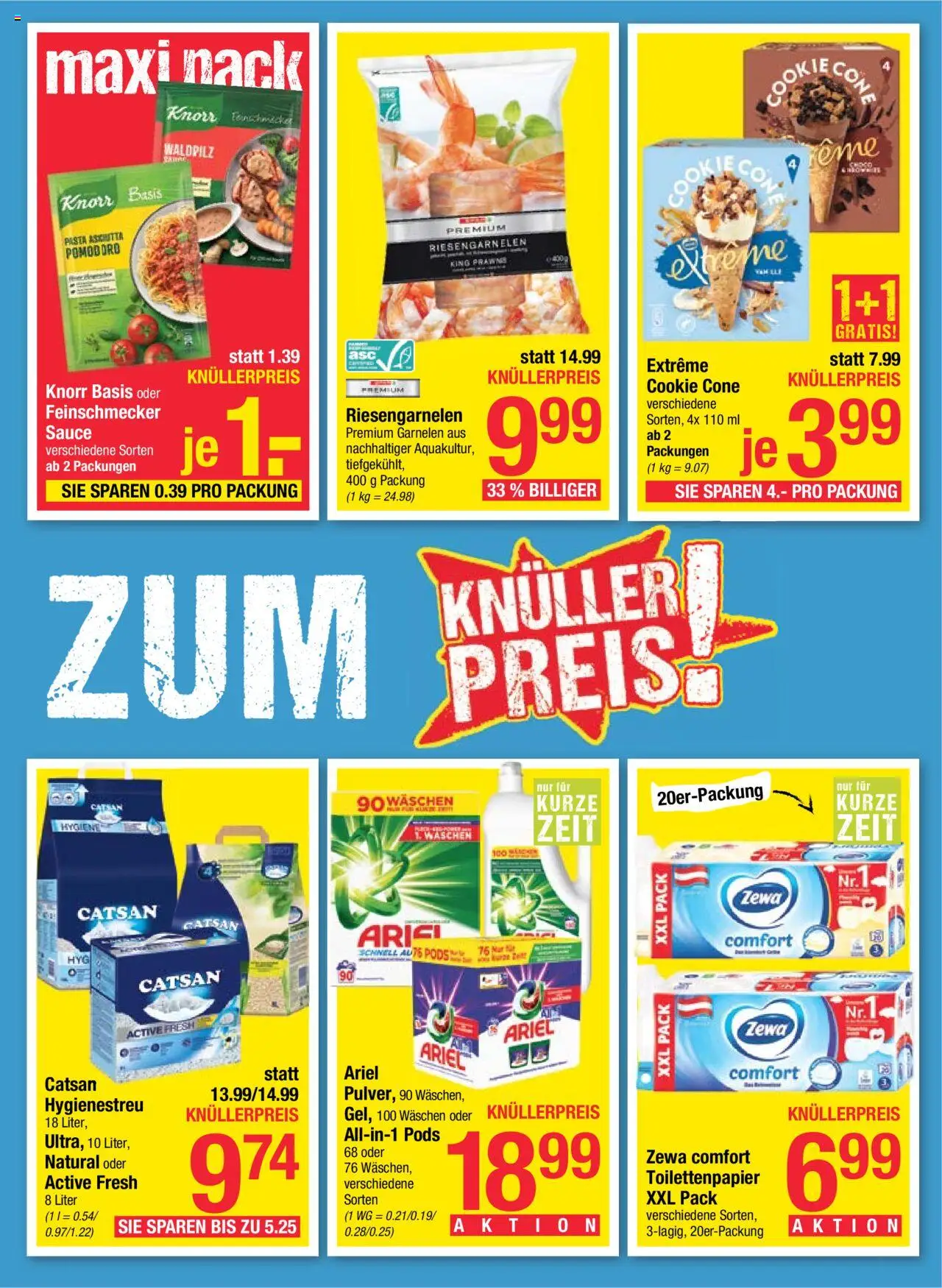 Maximarkt Flugblatt gültig ab 04.08.2025 | Seite: 3 | Produkte: Pasta