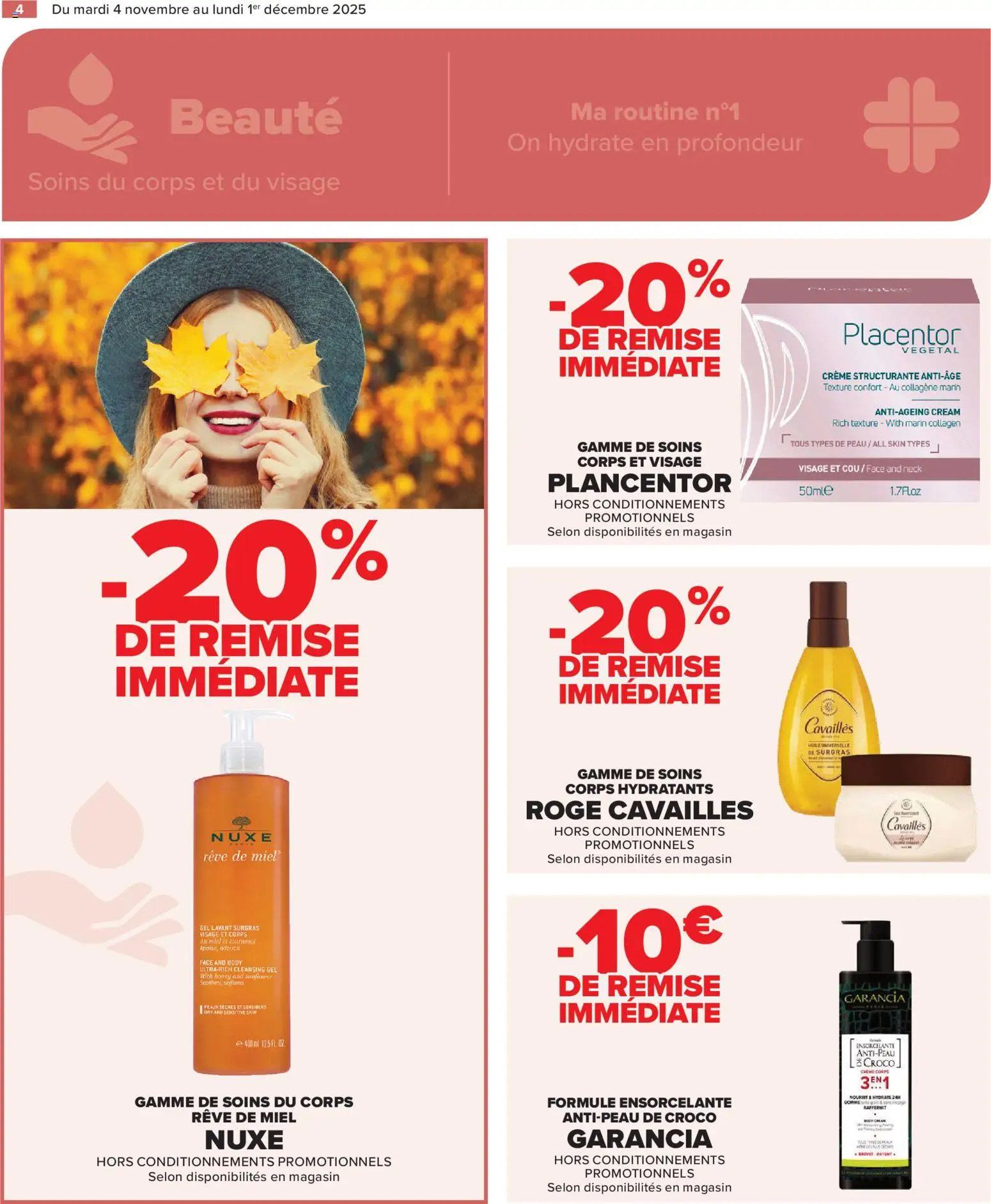 {H1} | Page: 4 | Produits: Body, Miel, Crème