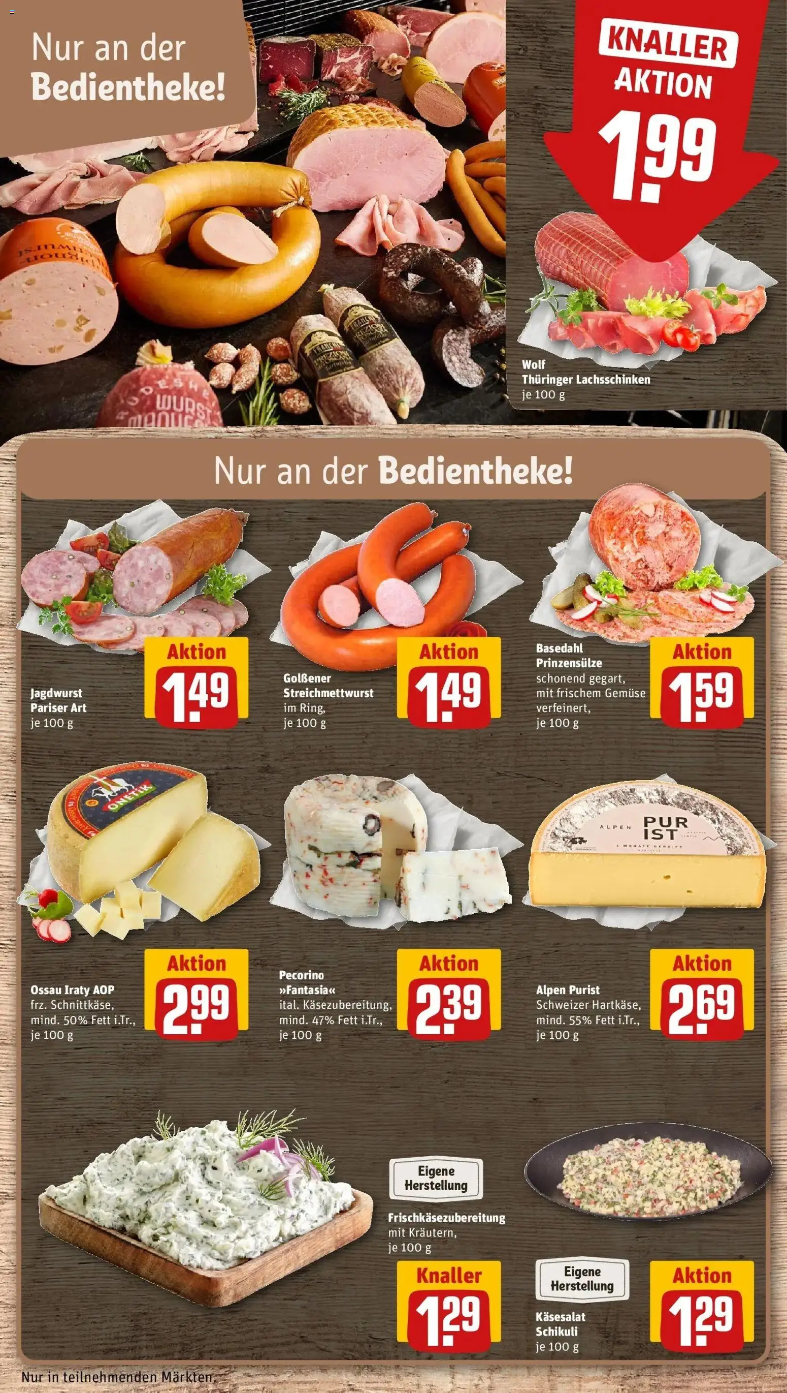 Rewe prospekt Wittstock / Dosse	 – gültig ab 09.02.2026 | Seite: 15 | Produkte: Gemüse, Wurst
