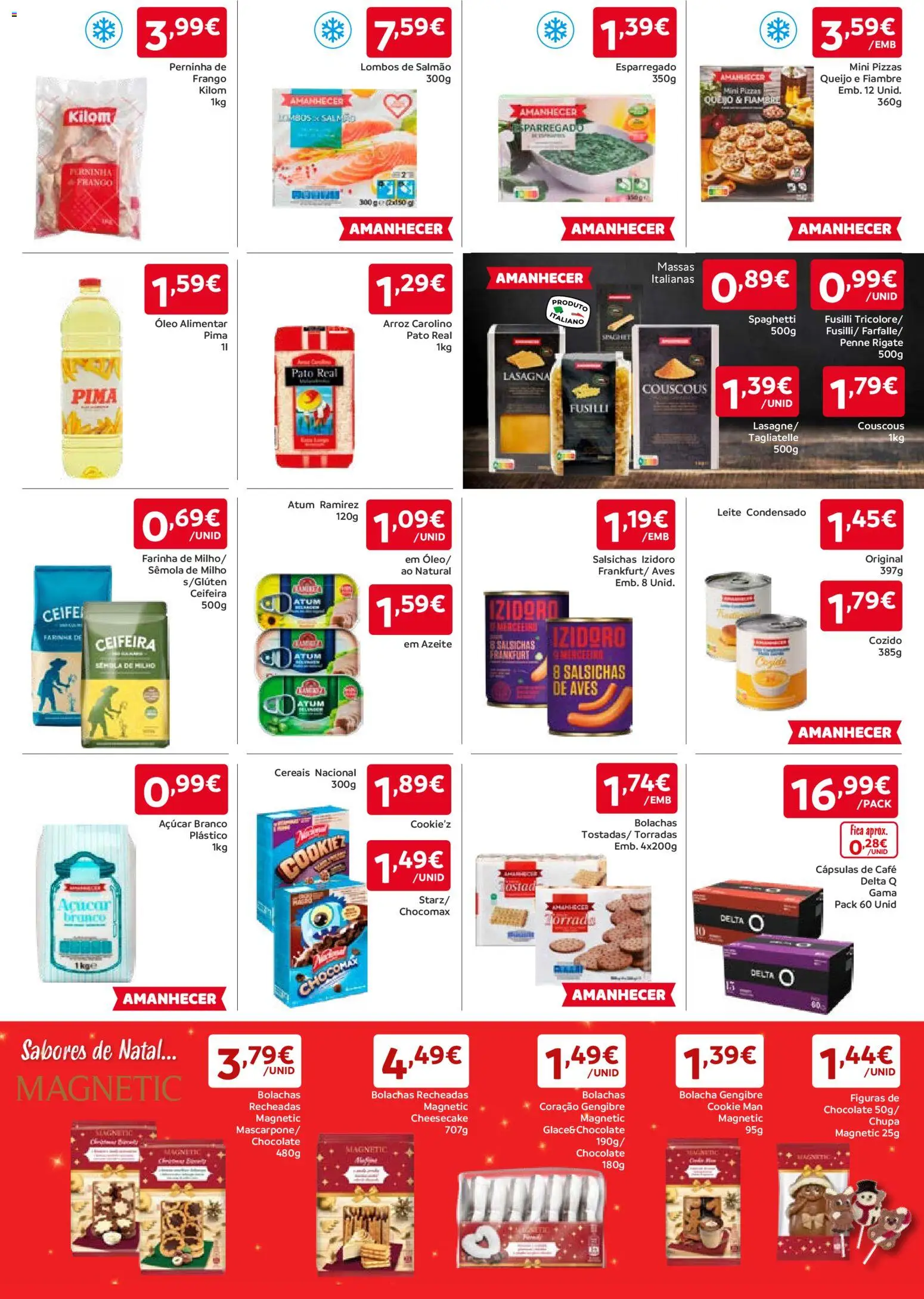 Amanhecer folheto │ válido de 06.11.2025 | Página: 3 | Produtos: Azeite, Delta q, Bolachas, Café