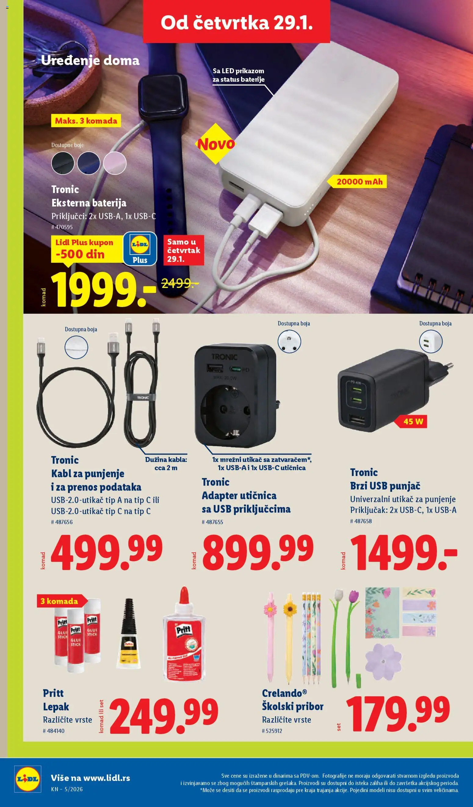 Lidl katalog - važi od 29.01.2026 | Strana: 52 | Proizvode: Utičnica, Baterija, Priključak, Adapter