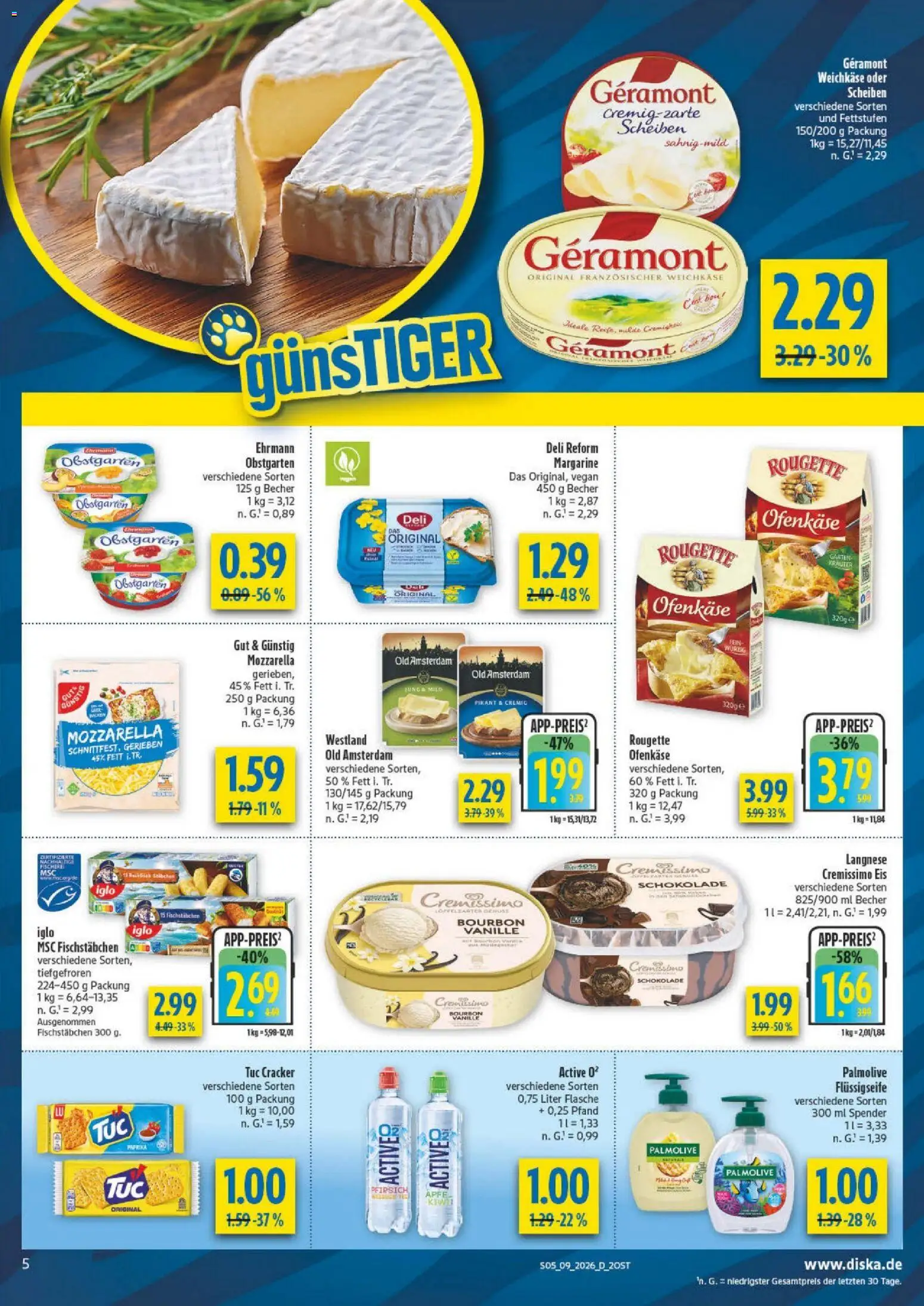 Diska - Diska Angebote Sachsen-Thüringen KW09 – gültig ab 23.02.2026 | Seite: 5 | Produkte: Cremissimo, Mozzarella, Paprika, Deli reform