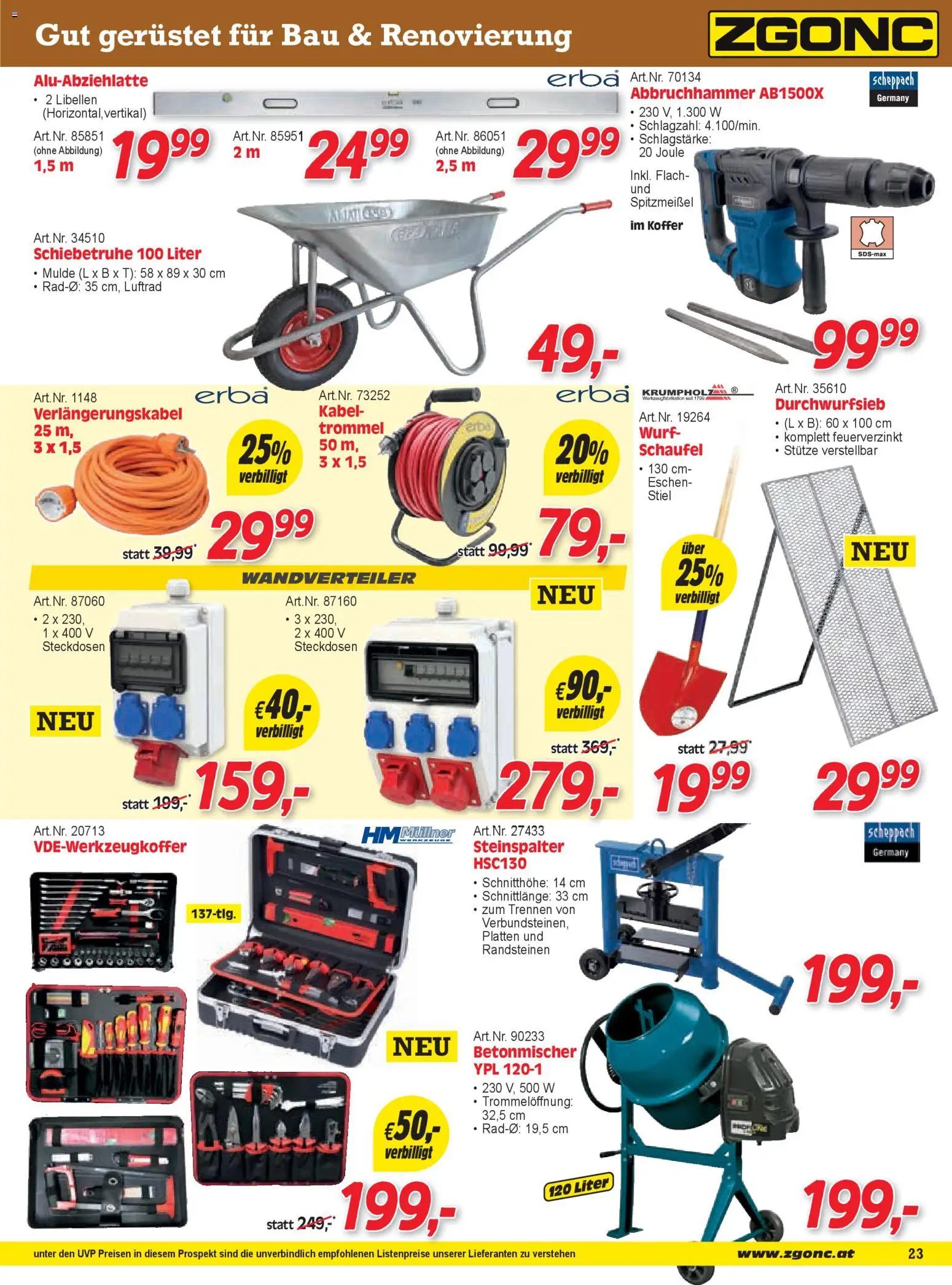 Zgonc Flugblatt März I 2026 gültig ab 01.03.2026 | Seite: 23 | Produkte: Koffer, Kabel