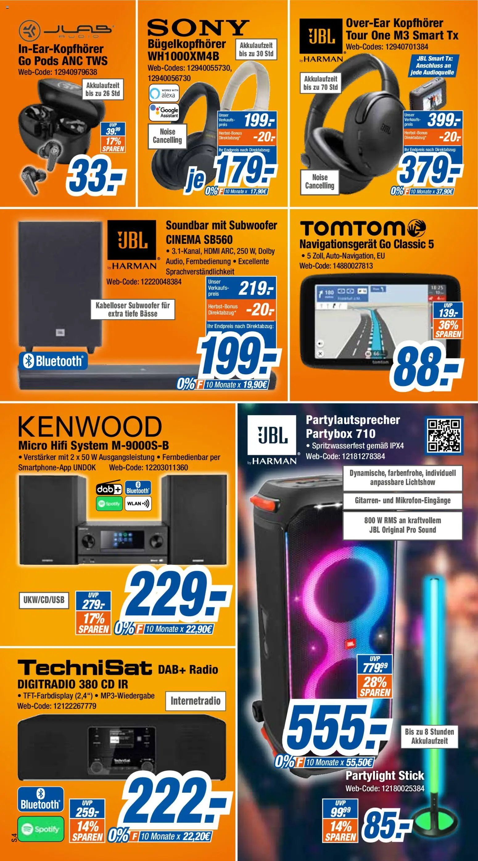 Expert Prospekt 	 – gültig ab 25.10.2025 | Seite: 4 | Produkte: Sony, Soundbar, Verstärker, Kopfhörer