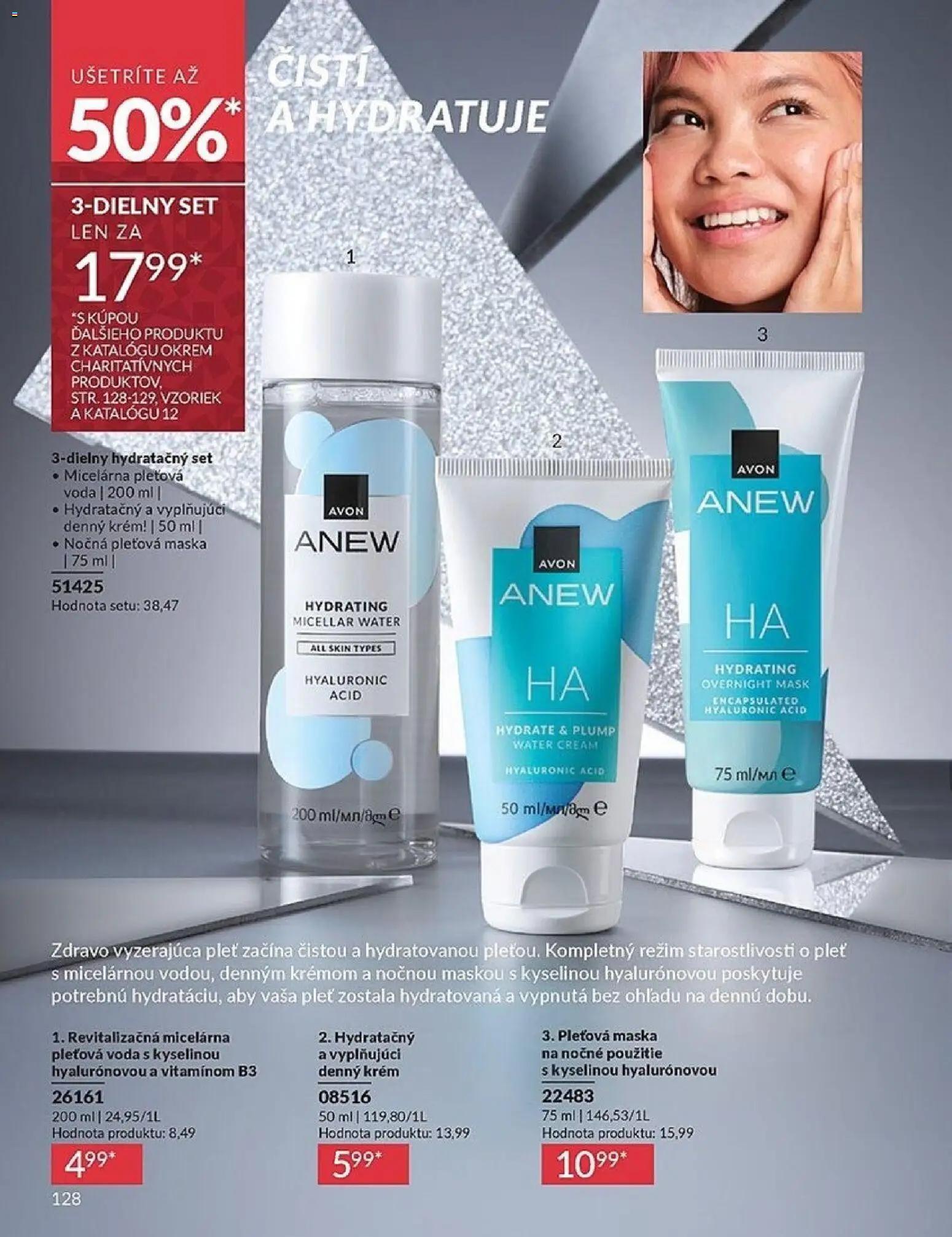 Nové Avon akcie – leták je platný od 01.11.2025 | Strana: 128 | Produkty: Maska, Krém, Voda