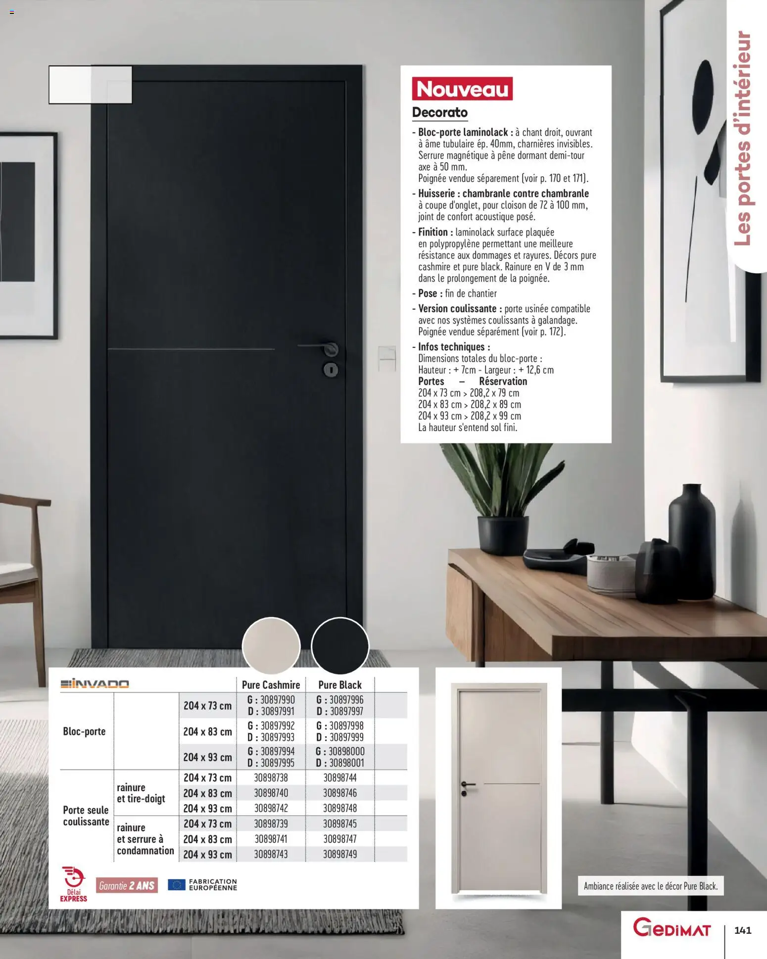 {H1} | Page: 141 | Produits: Porte, Portes