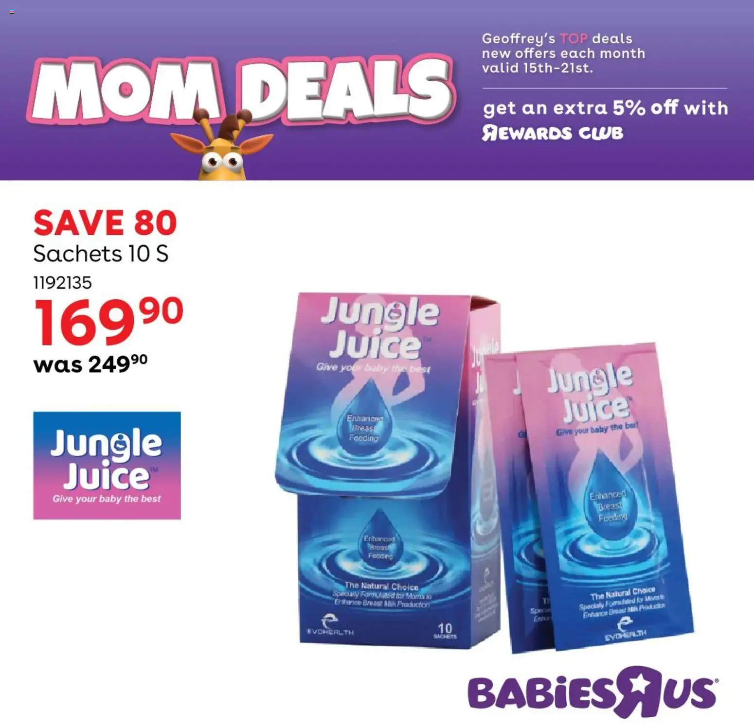 New Babies R Us catalogue – valid from 15.11.2025 | Page: 7 | Products: Milk, Juice