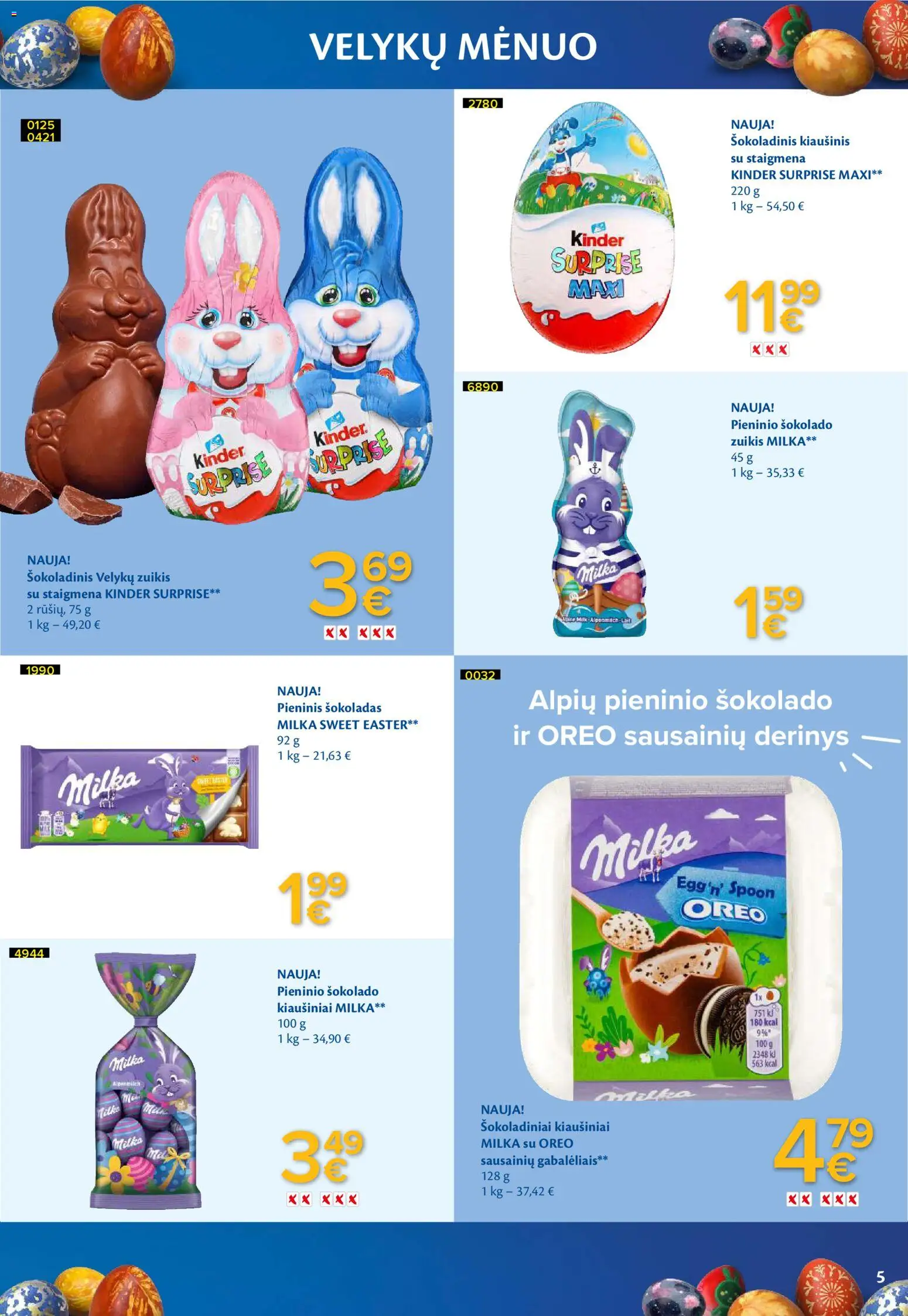 MAXIMA akcijos nuo 03.03.2026 | Puslapis: 5 | Prekių: Kiaušiniai, Šokoladas
