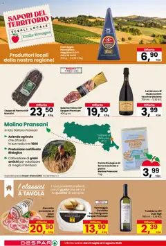 Volantino Despar del 24.07.2025 | Pagina: 8 | Prodotti: Salame, Pepe, Parmigiano, Farro