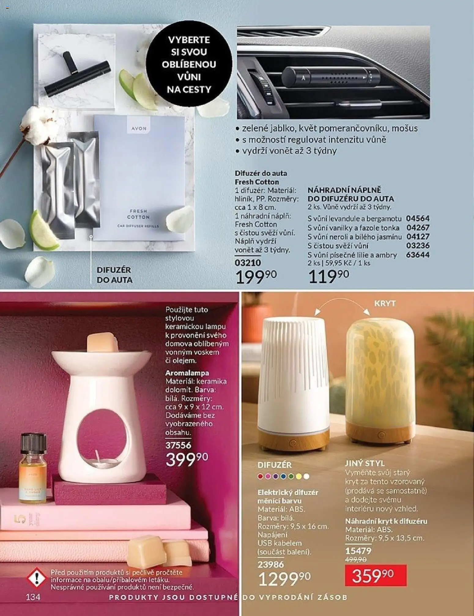 Avon katalog 2/2026 od 01.02.2026 | Strana: 134 | Produkty: Difuzér, Aromalampa, USB, Fazole
