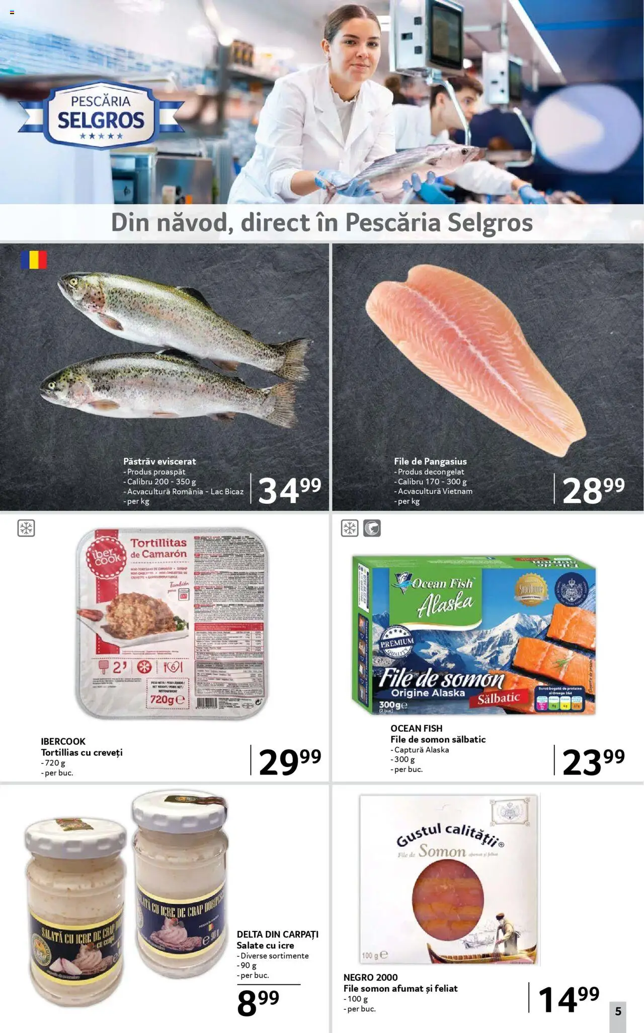 Catalog Selgros - Food – valabil de la 08.08.2025 | Pagină: 5 | Produse: Chaussures de ski, Esmer şeker, Salată cu icre, Salată