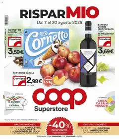 Anteprima del volantino COOP Superstore - Alessandria catalogo valido a partire dal 07.08.2025