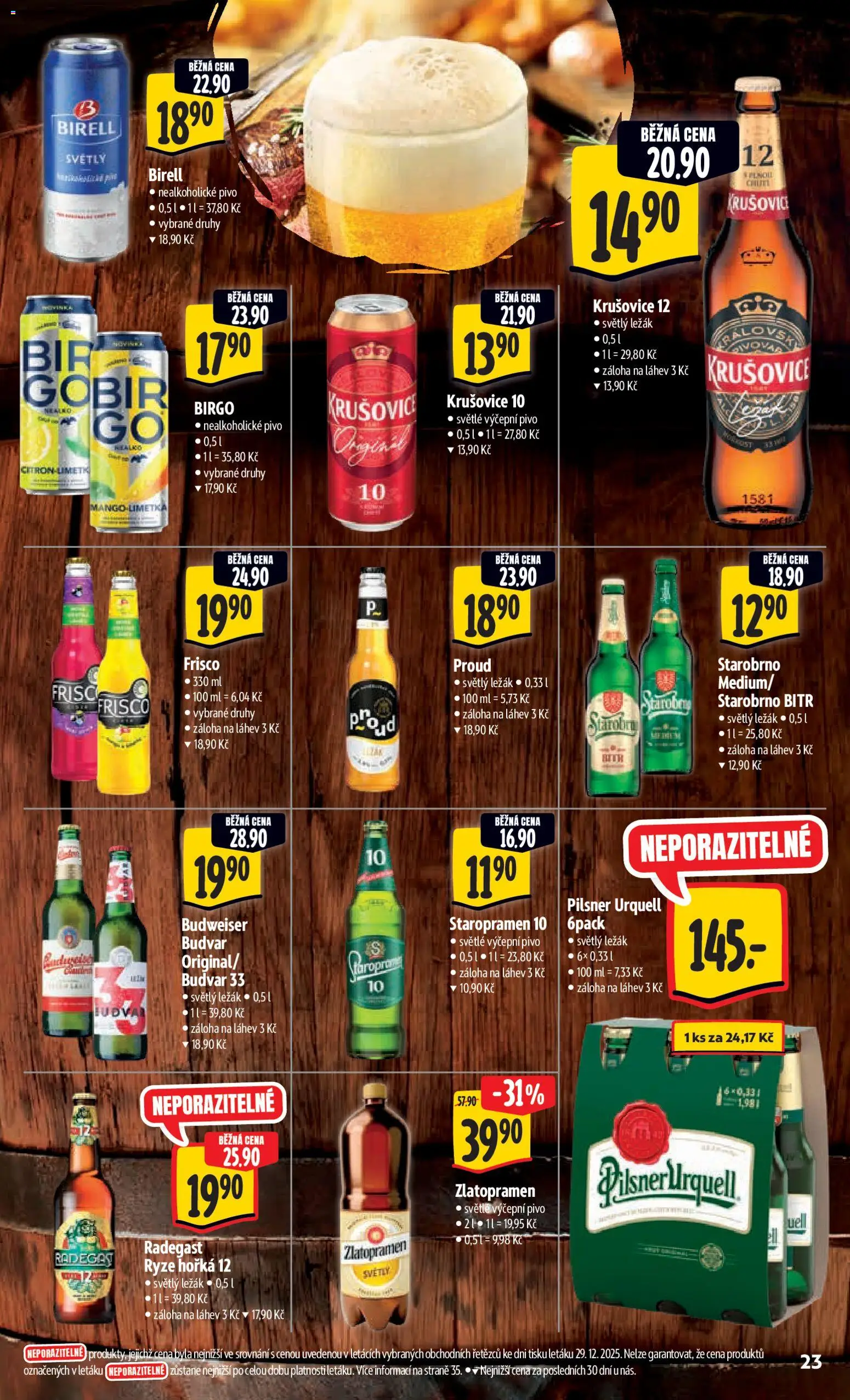 Albert leták - Hypermarket od 07.01.2026 | Strana: 31 | Produkty: Budvar, Rýže, Nealkoholické pivo, Krušovice