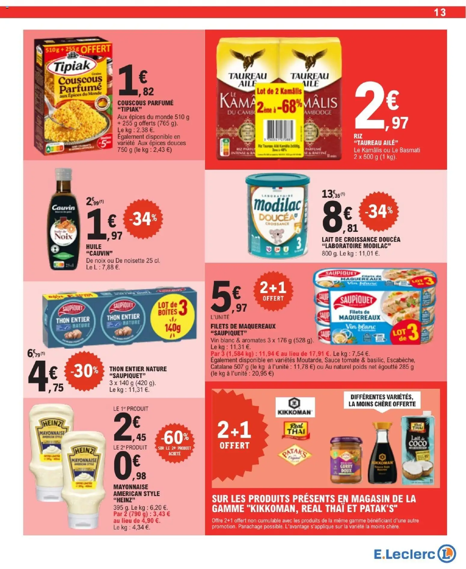 {H1} | Page: 13 | Produits: Curry, Vin, Riz, Noix