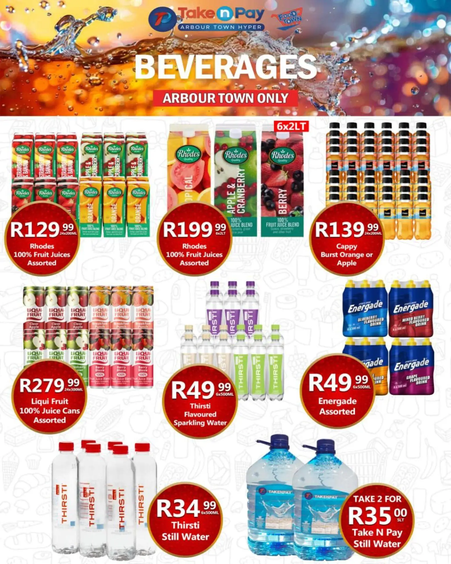 New Take n Pay catalogue – valid from 12.01.2026 | Page: 39 | Products: Cesto para colada, Juice, Water, Fruit