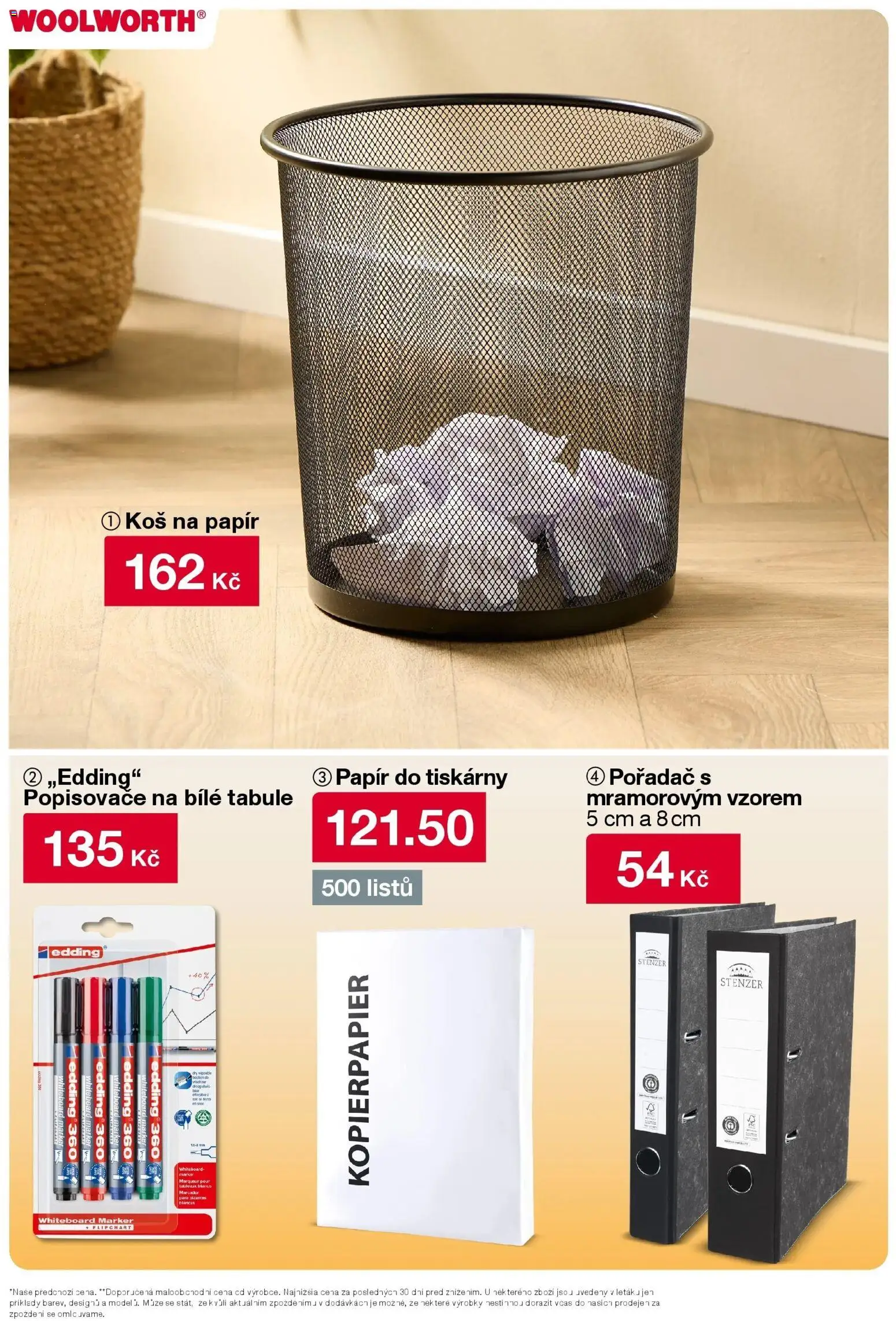 Woolworth leták - Otvice od 09.01.2026 | Strana: 15 | Produkty: Papír do tiskárny, Tabule, Cd, Koš