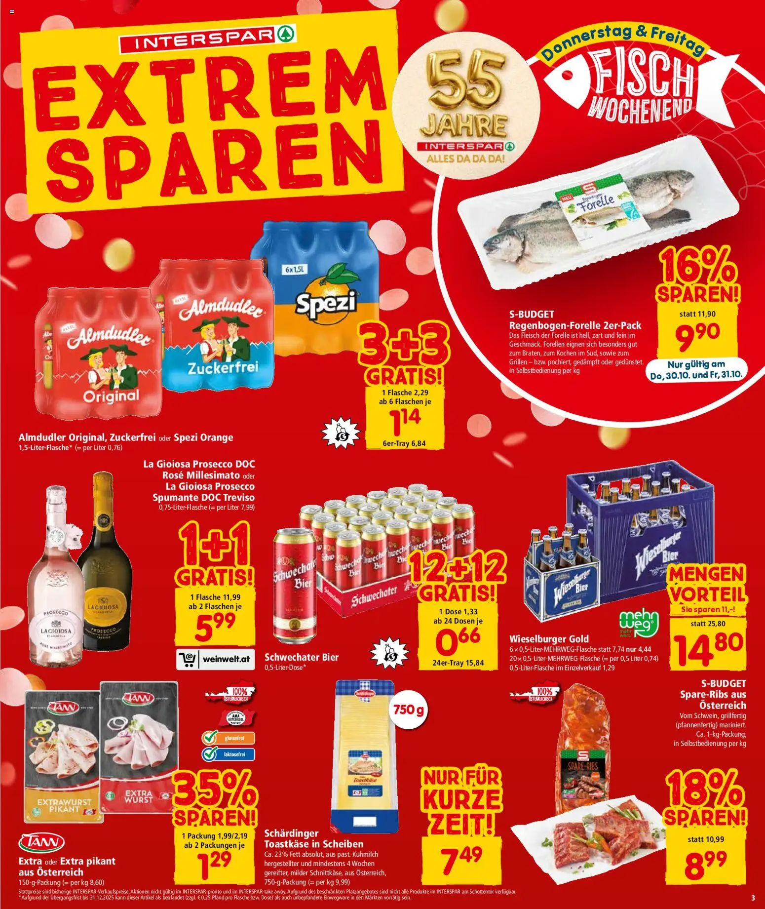 Interspar Flugblatt - Burgenland Nord gültig ab 30.10.2025 | Seite: 3 | Produkte: Bier, Fisch