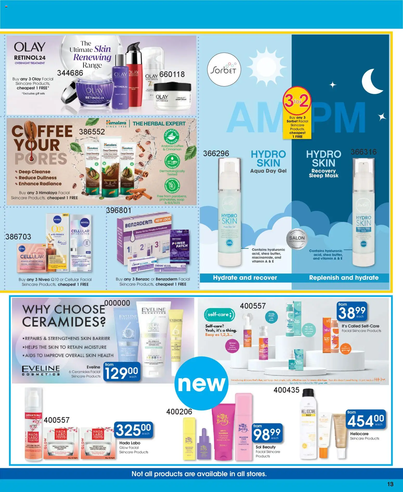 New Clicks catalogue – valid from 30.12.2025 | Page: 13 | Products: Serum, Coffee, Cream, Lotion