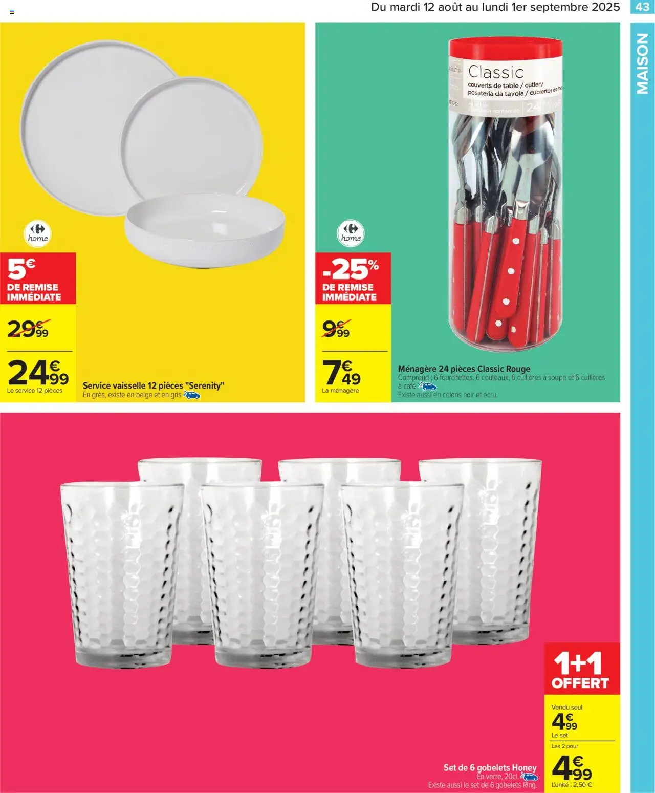  | Page: 45 | Produits: Soupe, Cuillères, Table, Café