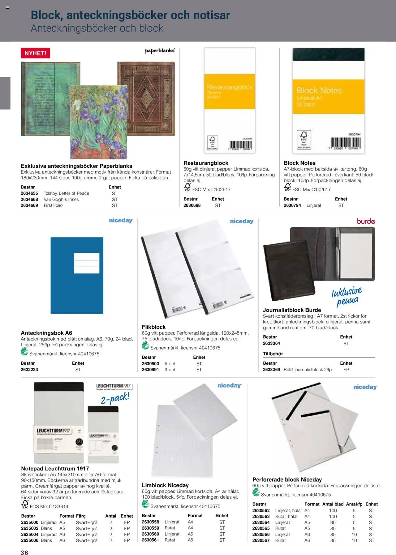 Office Depot reklamblad aktuell från 15.02.2024 | Sida: 38 | Produkter: Penna, Papper, Anteckningsbok