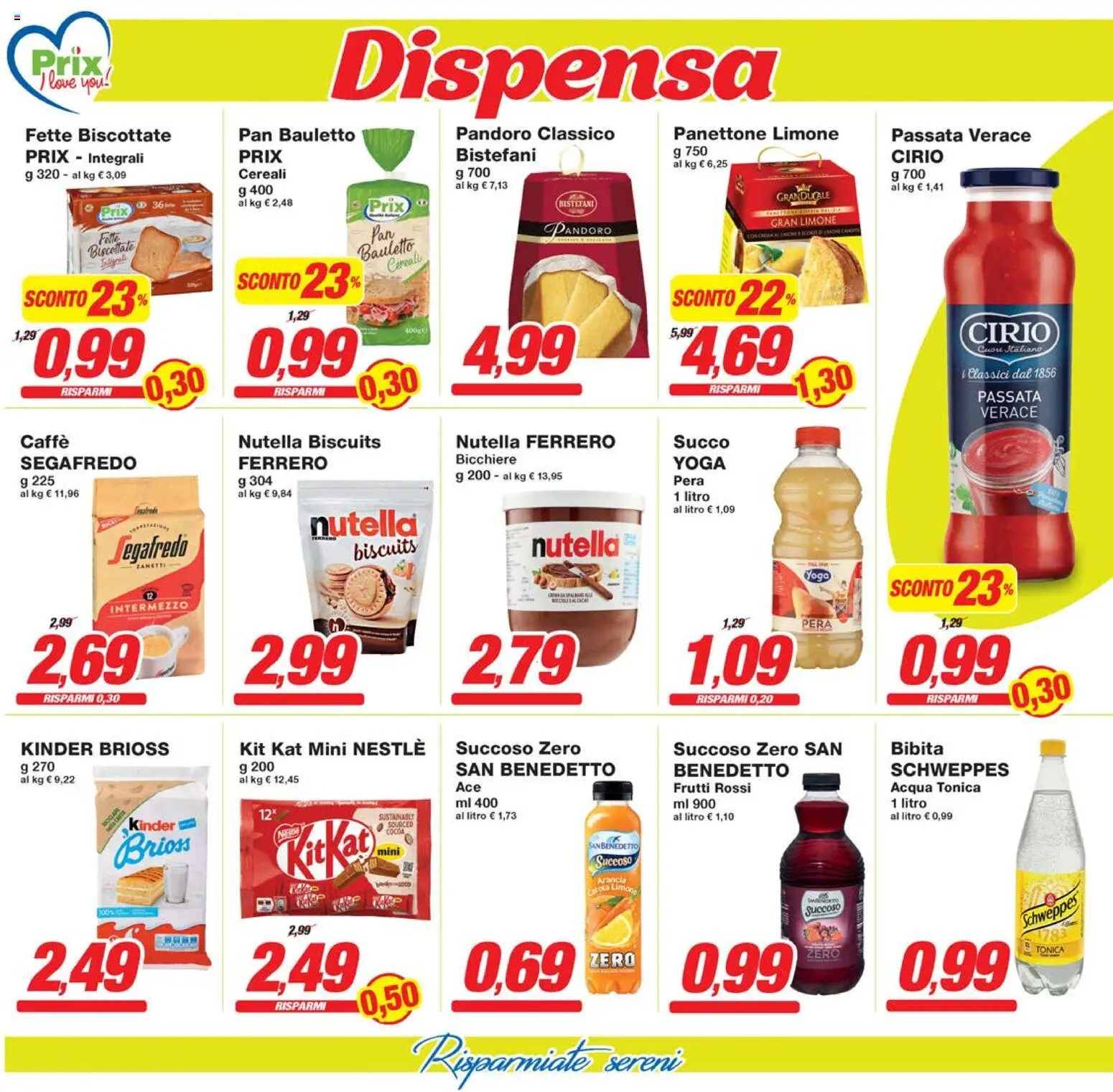 Volantino Prix del 07.11.2025 | Pagina: 12 | Prodotti: Cereali, Acqua tonica, Acqua, Fette biscottate