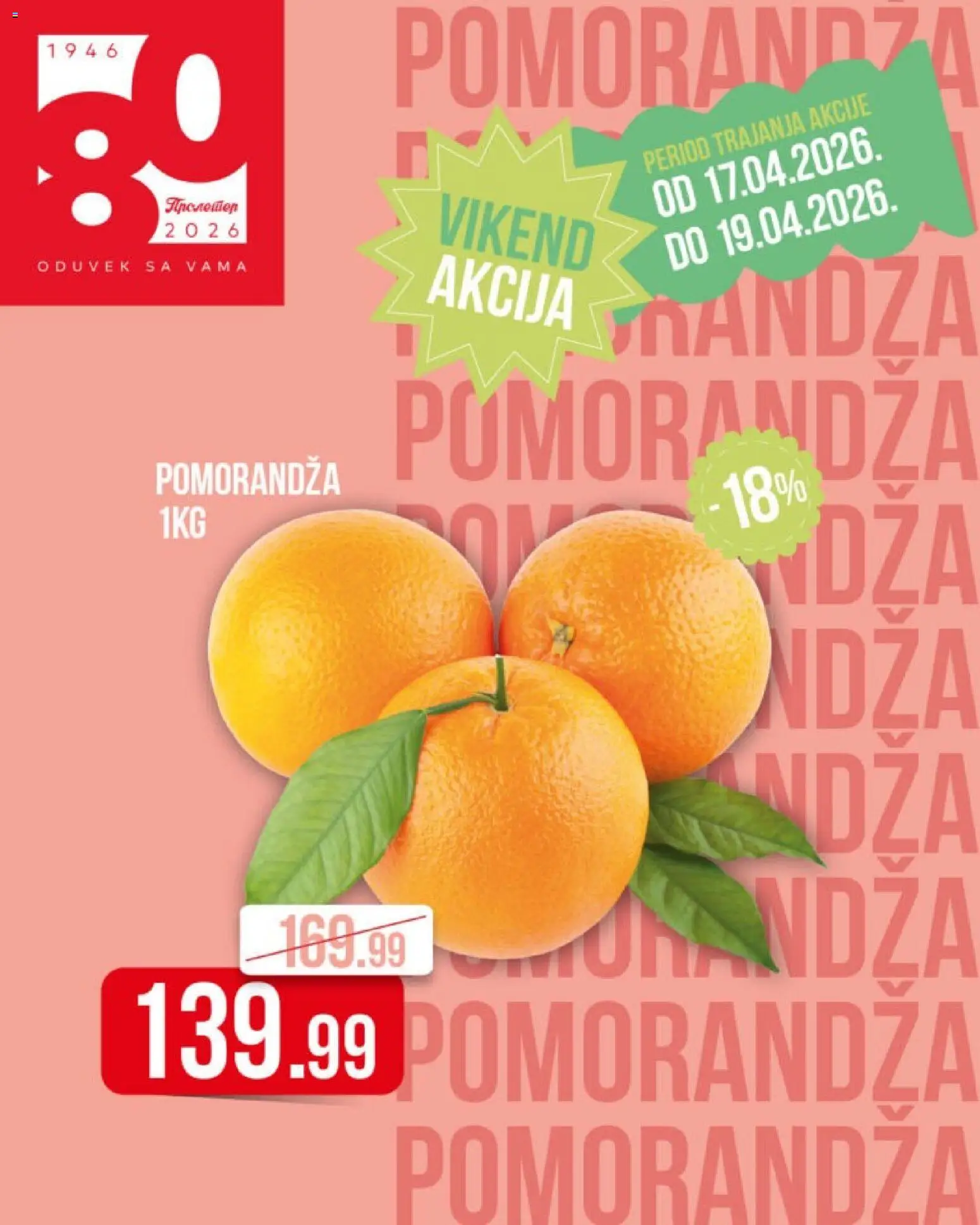 Metalac Proleter katalog - važi od 17.04.2026 | Strana: 6 | Proizvode: Pomorandza