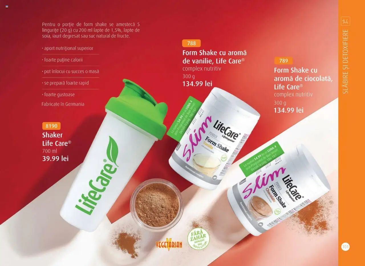 Life Care catalog - Aprilie/Octombrie – valabil de la 01.04.2025 | Pagină: 103 | Produse: Iaurt, Suc, Shake, Zahăr