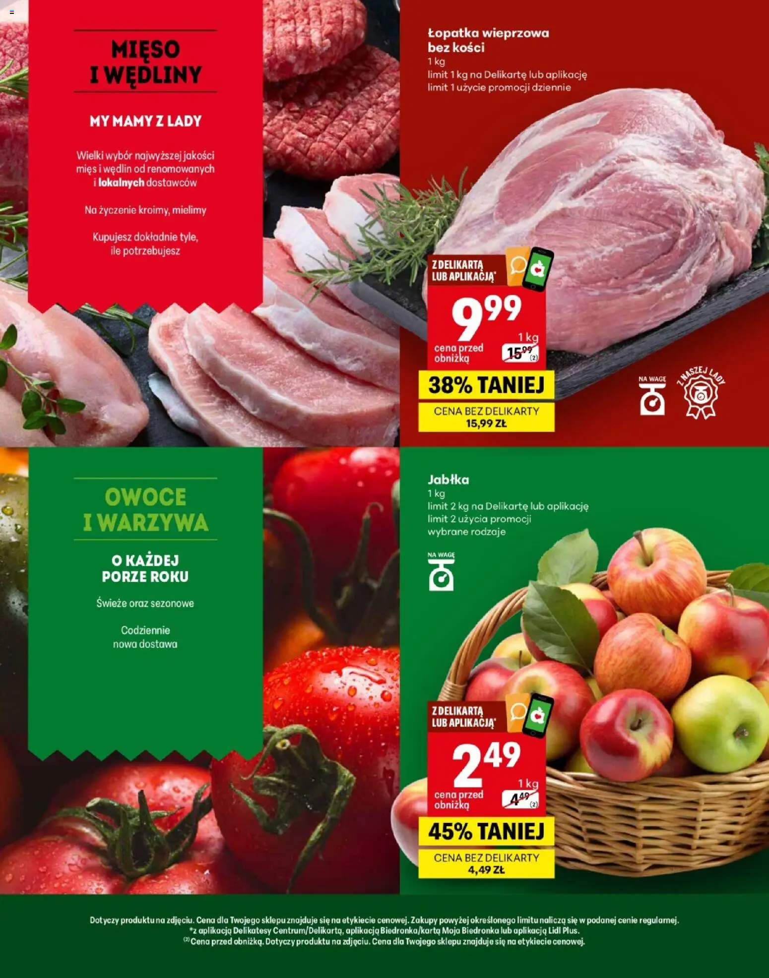 Delikatesy Centrum Gazetka - Hrubieszów Otwarcie od 26.02.2026 | Strona: 2 | Produkty: Delikatesy, Łopatka wieprzowa, Wędliny, Jabłka