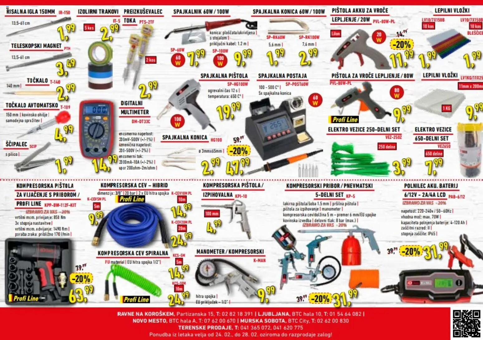 Novi Inter Diskont katalog ponudbe – veljaven od 24.02.2026 | Stran: 2 | Izdelki: Pribor, Kabel, Vložki, Baterije