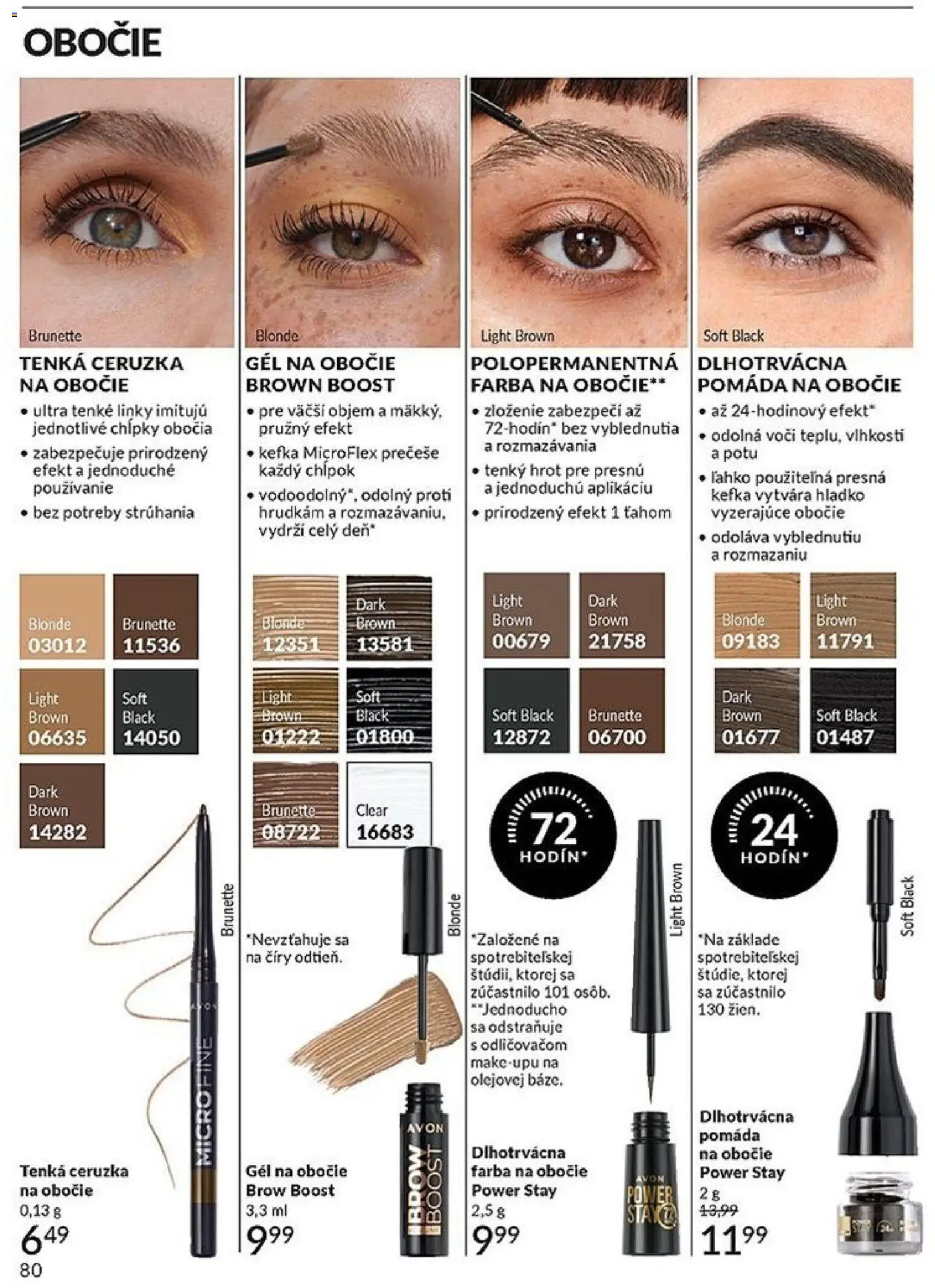 Nové Avon akcie – leták je platný od 01.11.2025 | Strana: 80 | Produkty: Ceruzka