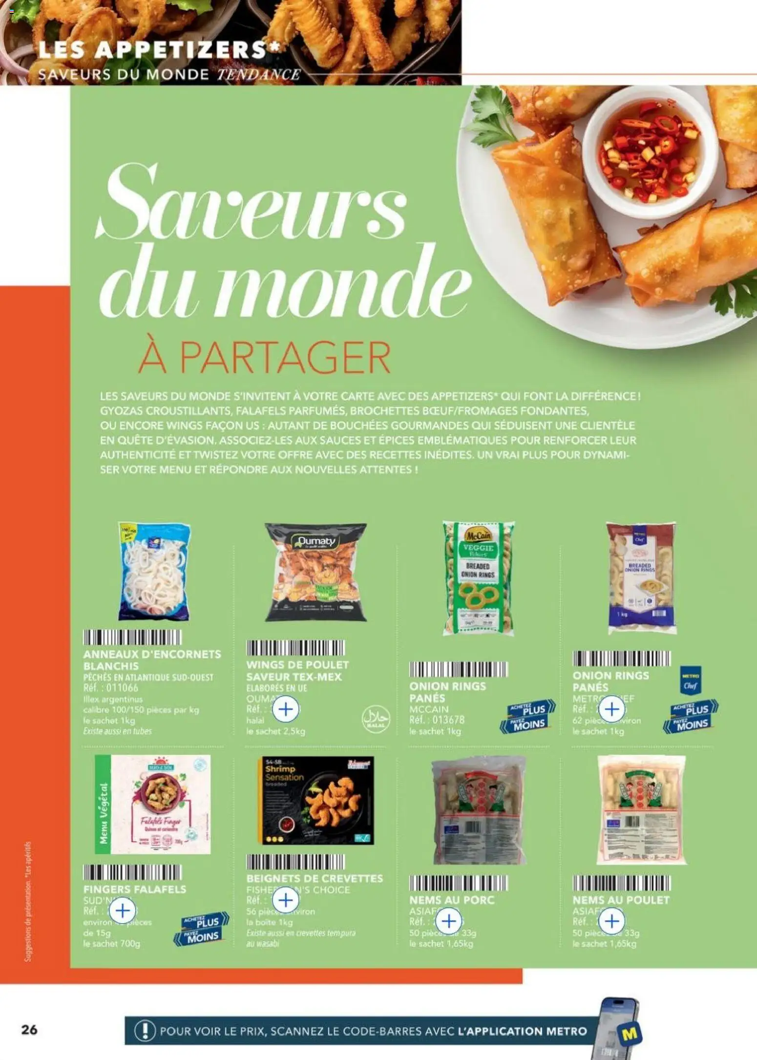 {H1} | Page: 26 | Produits: Crevettes, Wasabi, Porc