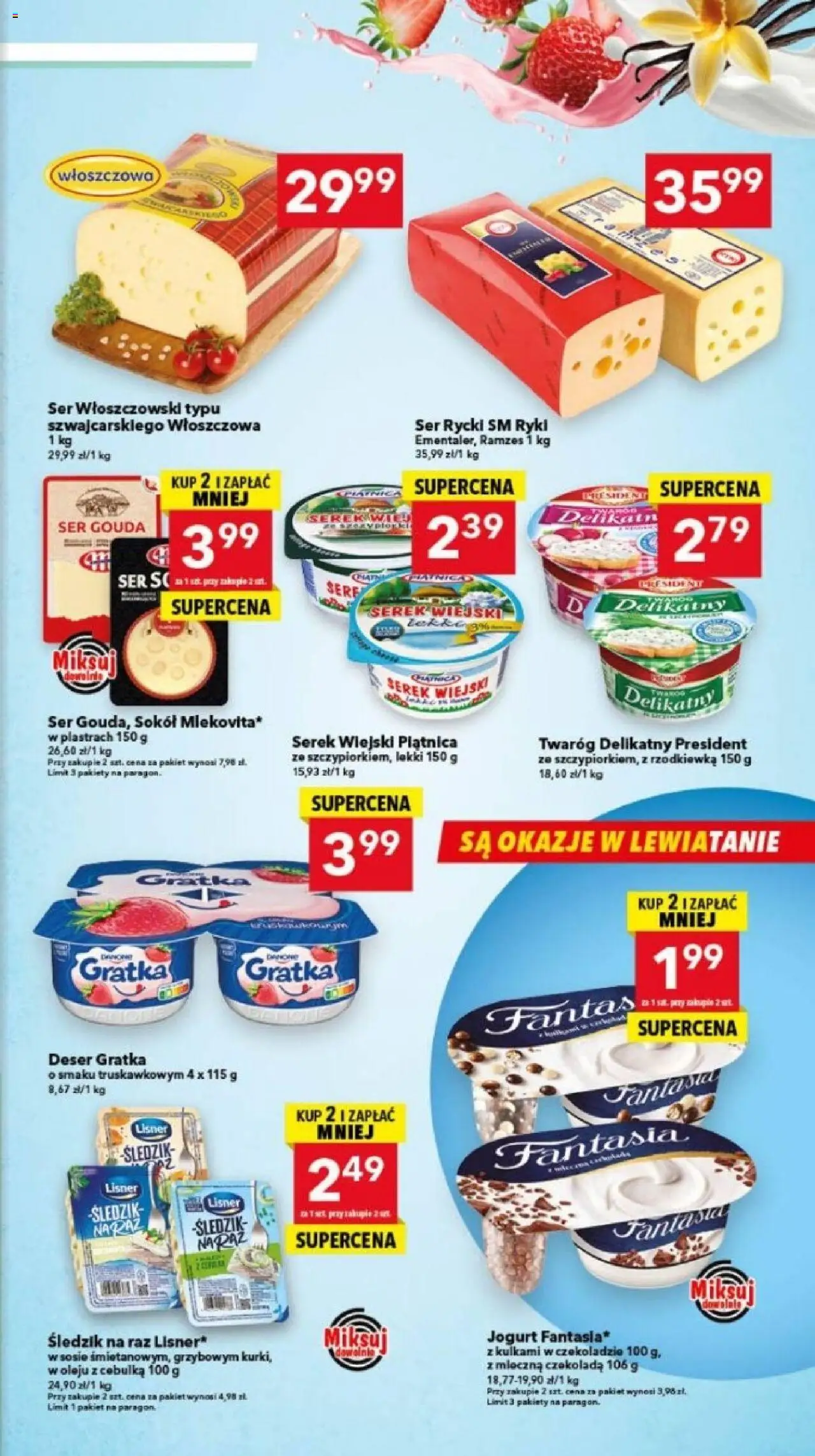 Lewiatan gazetka - Bydgoszcz od 23.10.2025 | Strona: 5 | Produkty: Serek, Jogurt, Czekolada, Ser gouda
