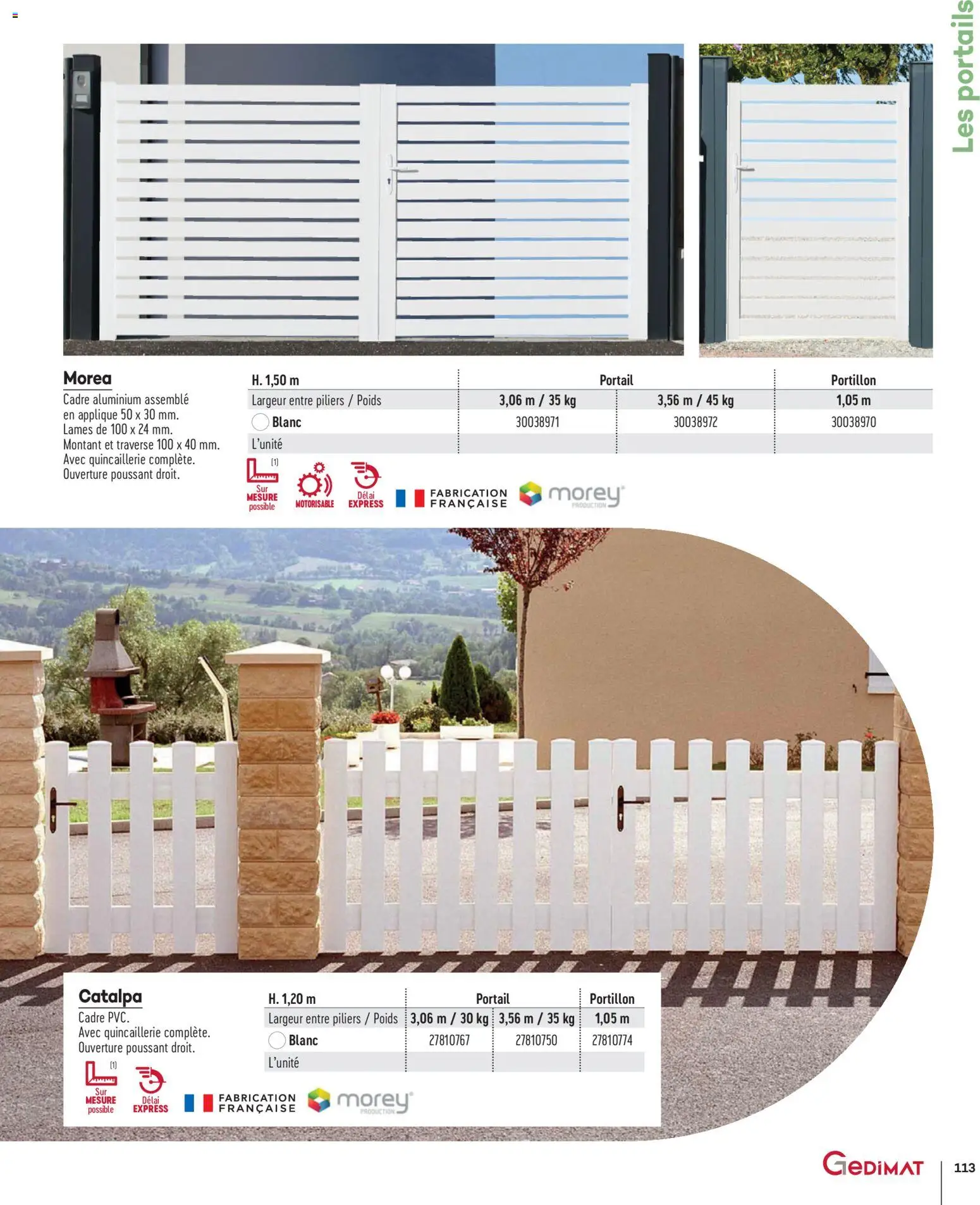 {H1} | Page: 113 | Produits: Poids, Portail, Cadre