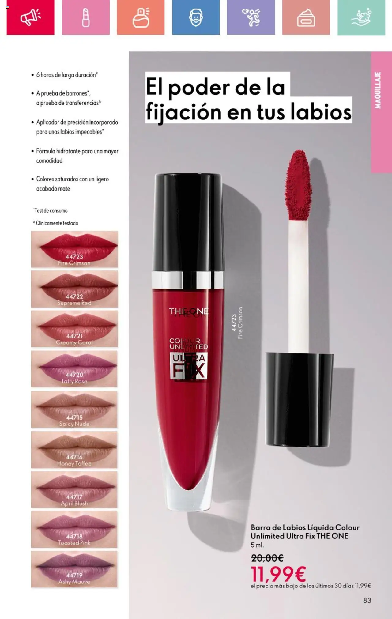 Oriflame - Catálogo Campaña 9 │ válido desde el 22.06.2025 | Página: 83 | Productos: Maquillaje, Barra de labios
