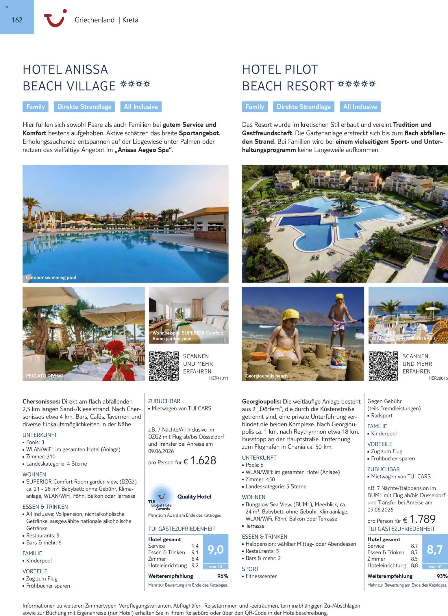 TUI Prospekt Südeuropa & Nordafrika 2026/27 – gültig ab 03.03.2026 | Seite: 162 | Produkte: Babybett