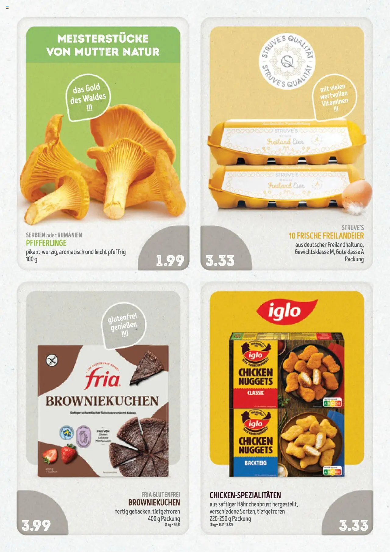 Edeka Struve Prospekt 	 - gültig ab dem 21.07.2025 | Seite: 14 | Produkte: Eier, Iglo, Pfifferlinge, Hahnchenbrust